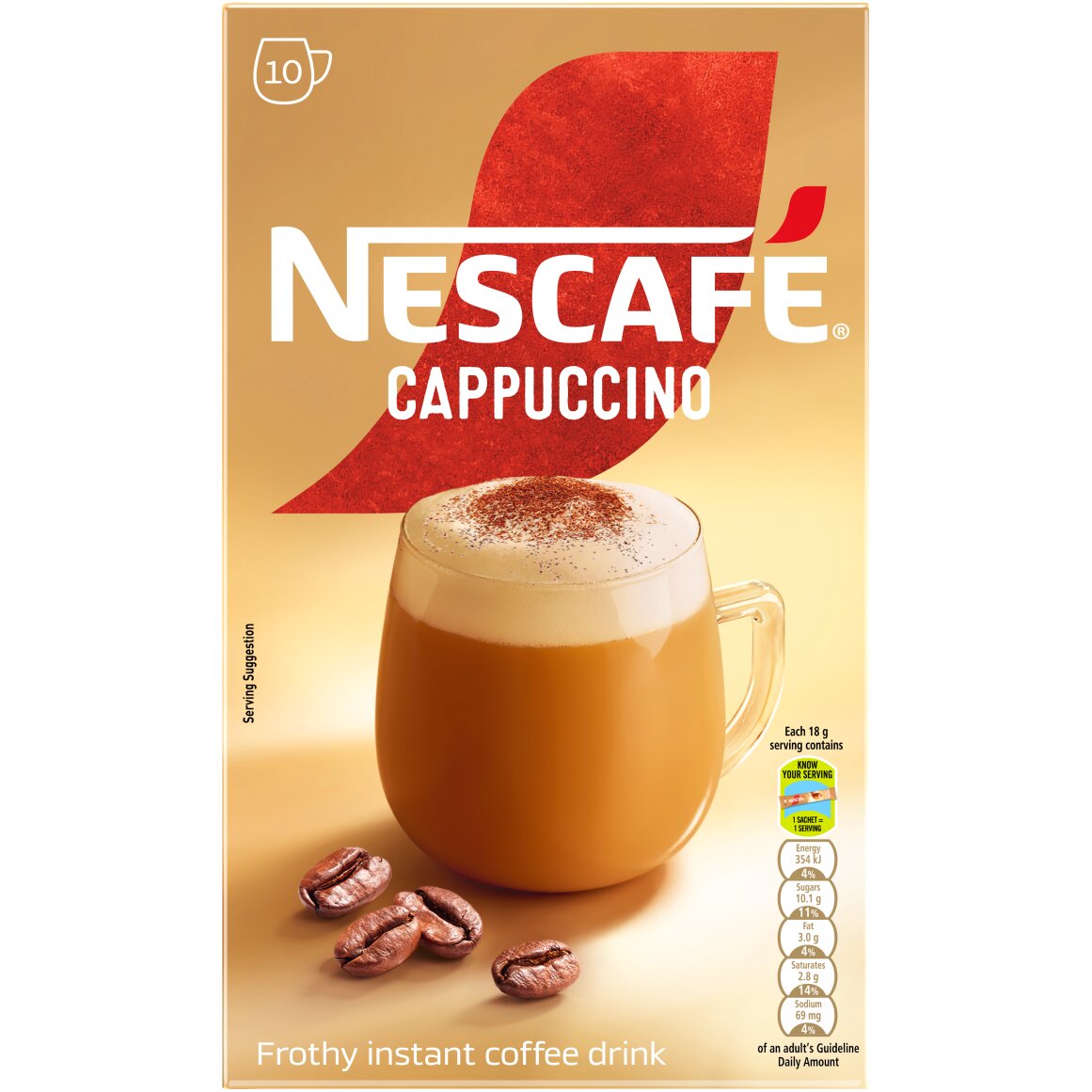 Nescafé Cappuccino Sachets 10 x 18 g | Woolworths.co.za