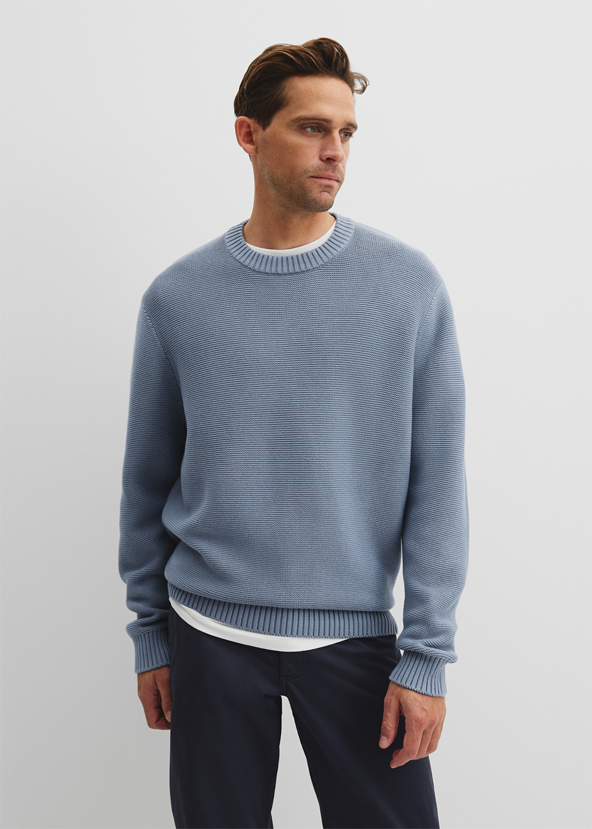 洋楽 KNIT WIT - DA KROW Australian Cotton Crew Neck Knit | Woolworths.co.za