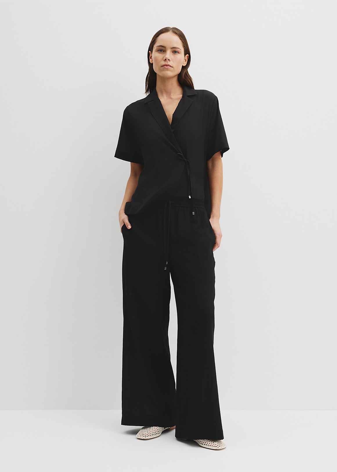 Textured Cotton Pant | Woolworths.co.za