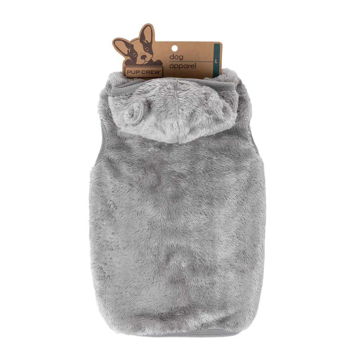 Pup Crew Dog Apparel Grey Fuzzy Hoodie Medium | Woolworths.co.za
