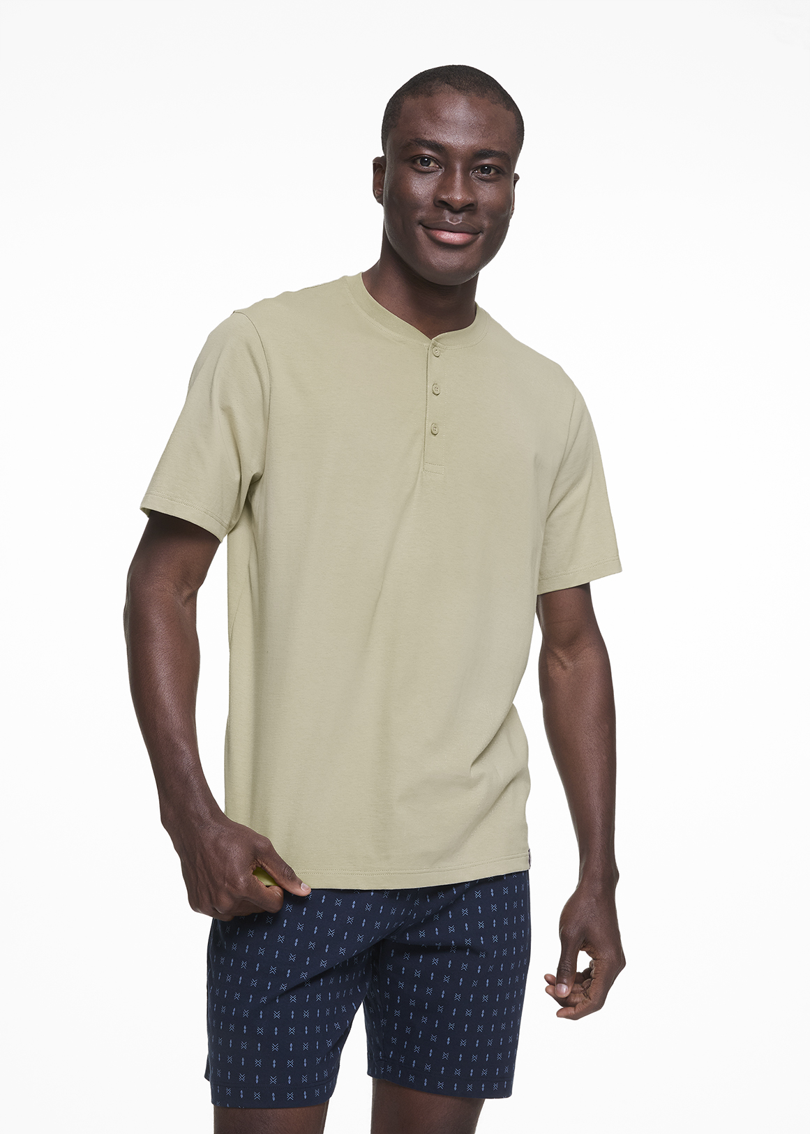 Henley Knit Cotton Sleep T-shirt | Woolworths.co.za
