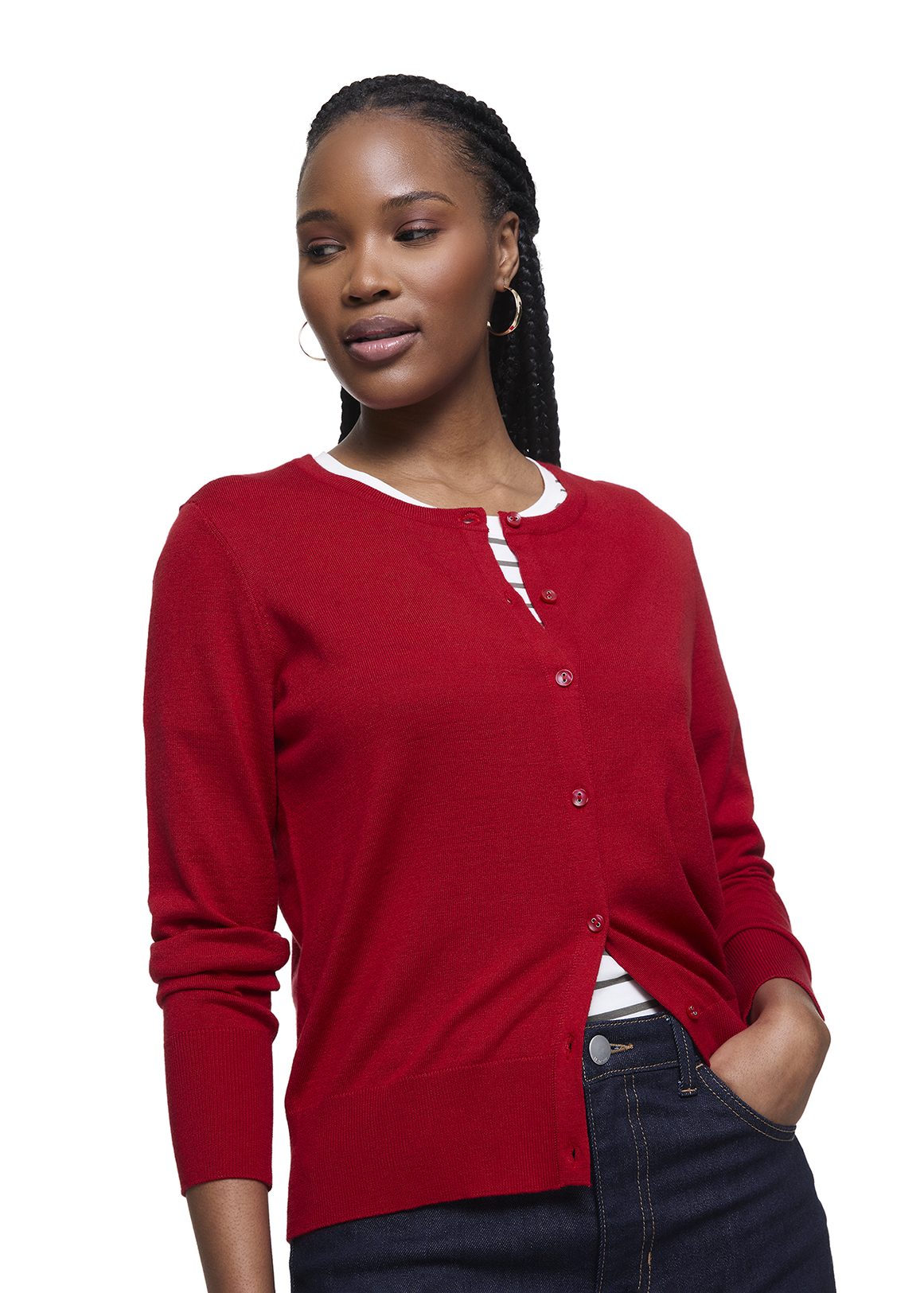 Crew Neck Cardigan | Woolworths.co.za
