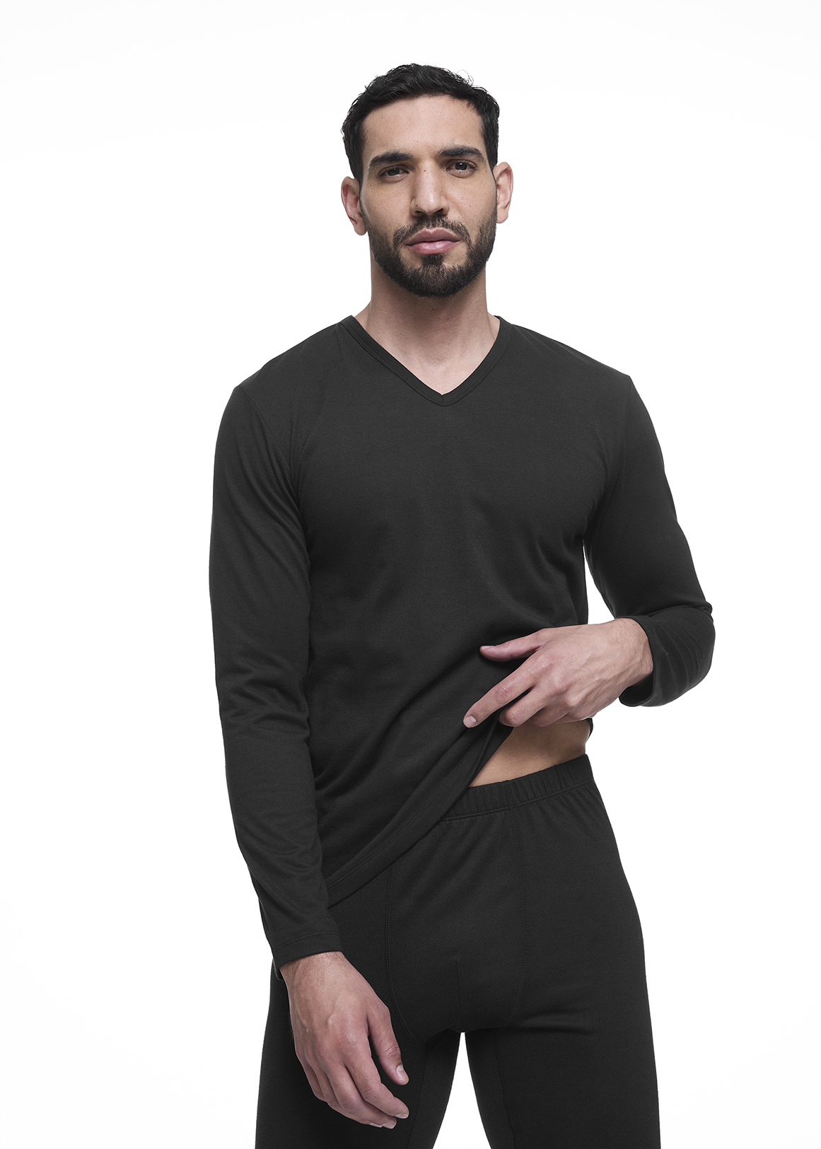 Thermal Brushed V-neck Top 2 Pack | Woolworths.co.za