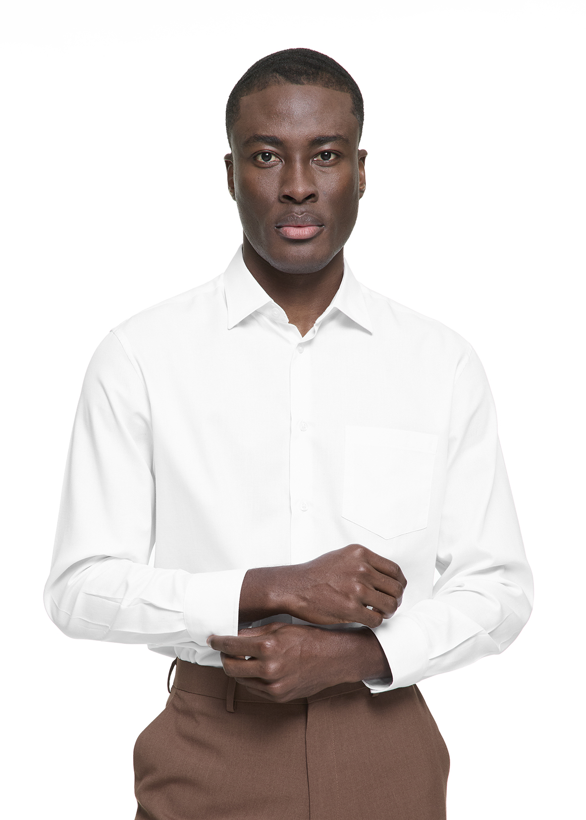 Regular Fit Easy Care Cotton Rich Dobby Shirt | Woolworths.co.za