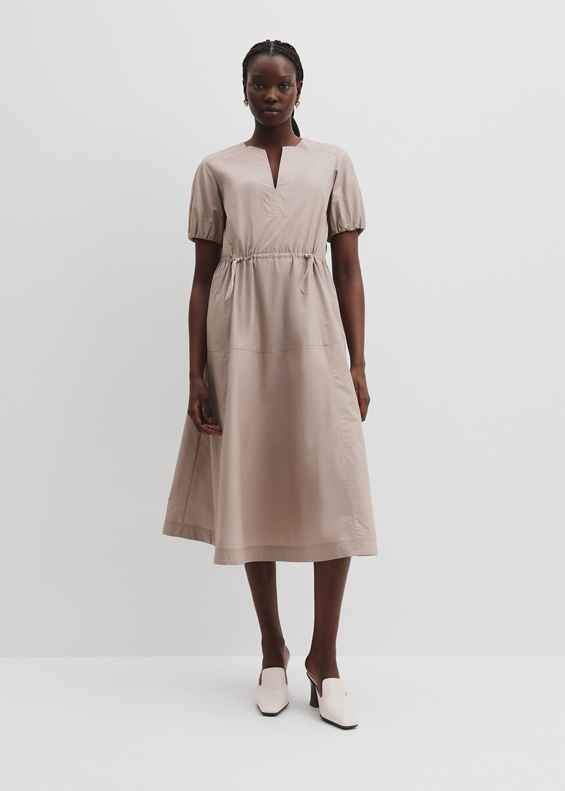 Drawcord Midi Dress | Woolworths.co.za