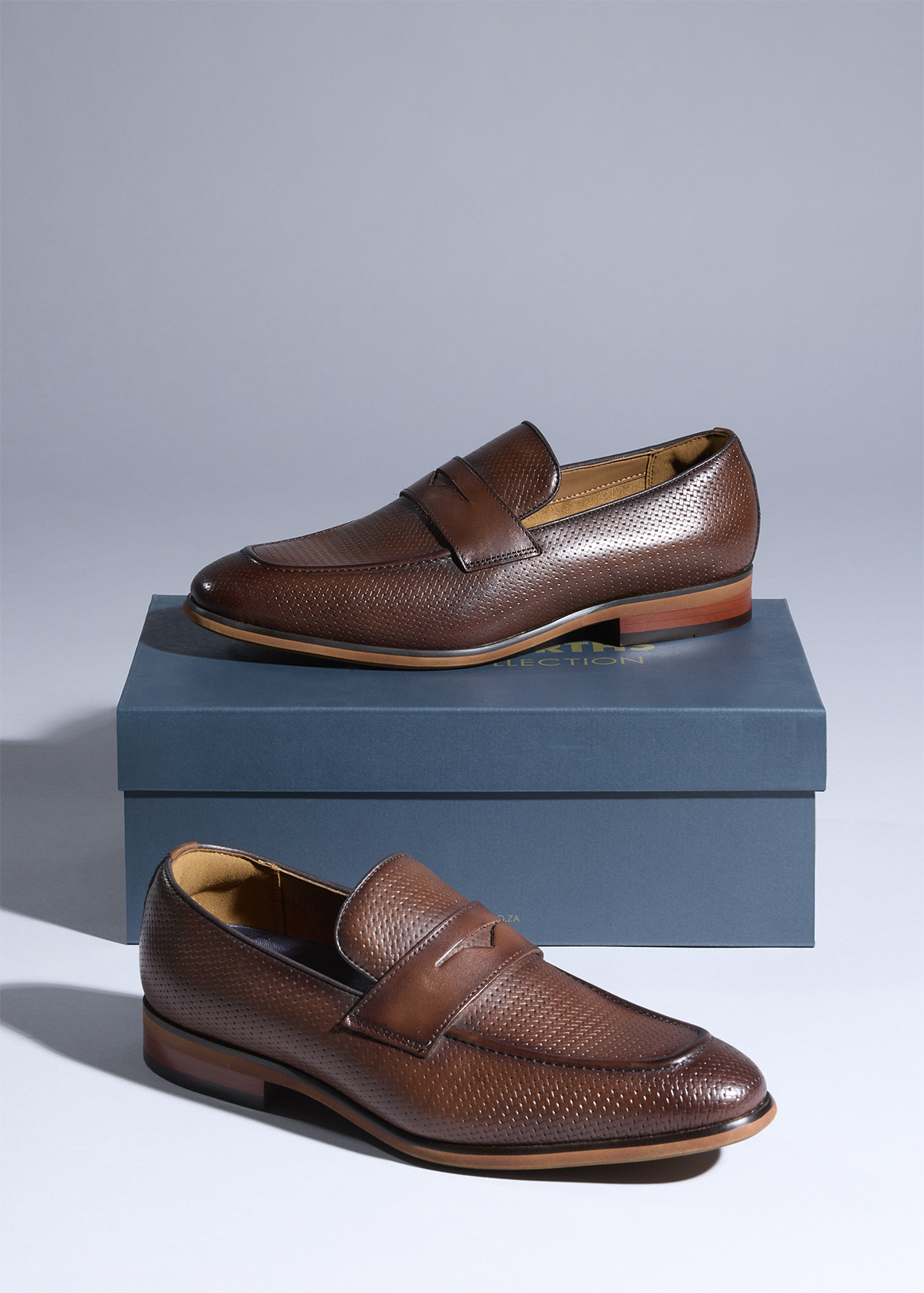 Woven Textured Leather Loafers | Woolworths.co.za