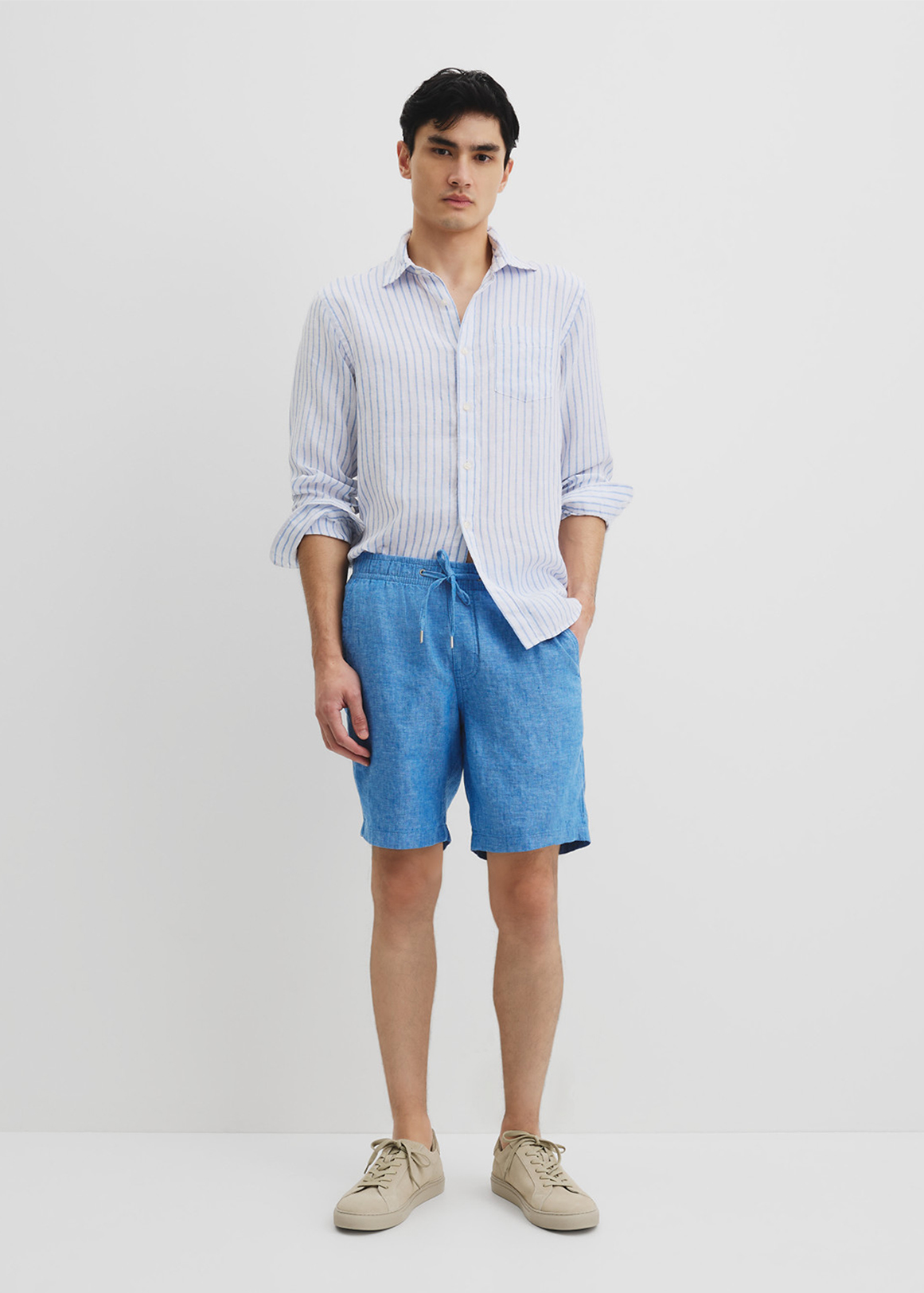 Organically Grown Linen Drawcord Short | Woolworths.co.za