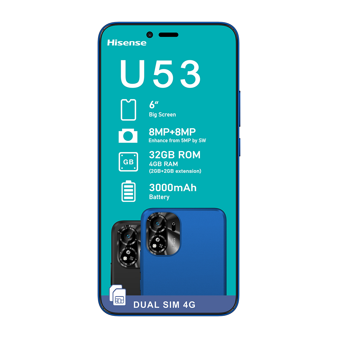 Hisense U53 Dual Sim 32GB | Woolworths.co.za Hisense U53 Dual Sim 32GB | Woolworths.co.za