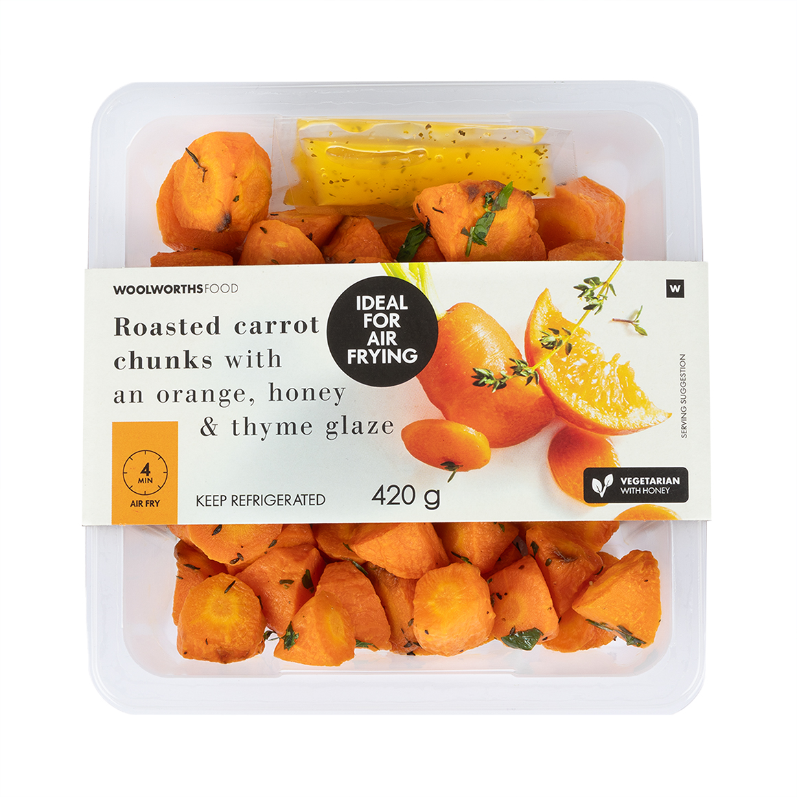 Roasted Carrot Chunks with a Glaze 420 g | Woolworths.co.za