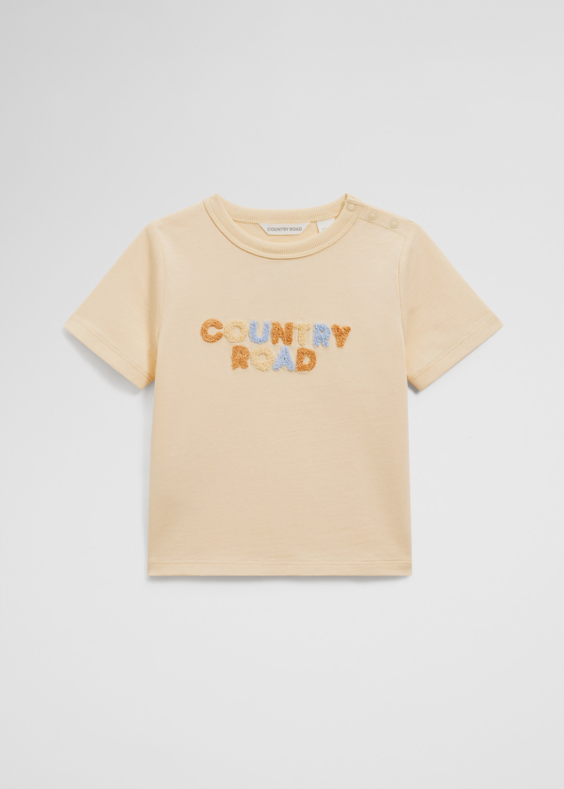 Organically Grown Cotton Boucle Logo T-Shirt