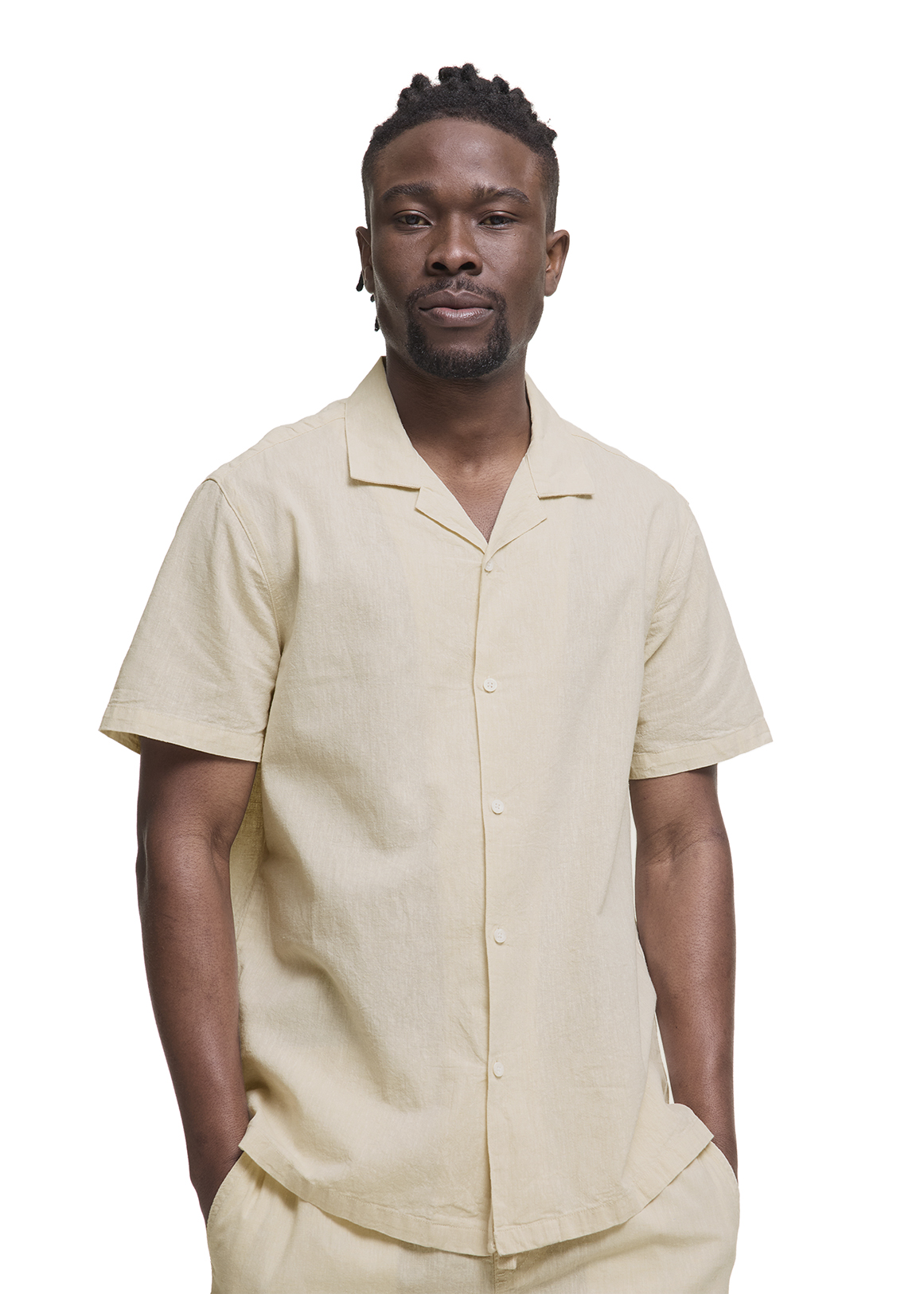 Revere Collar Linen Blend Shirt | Woolworths.co.za