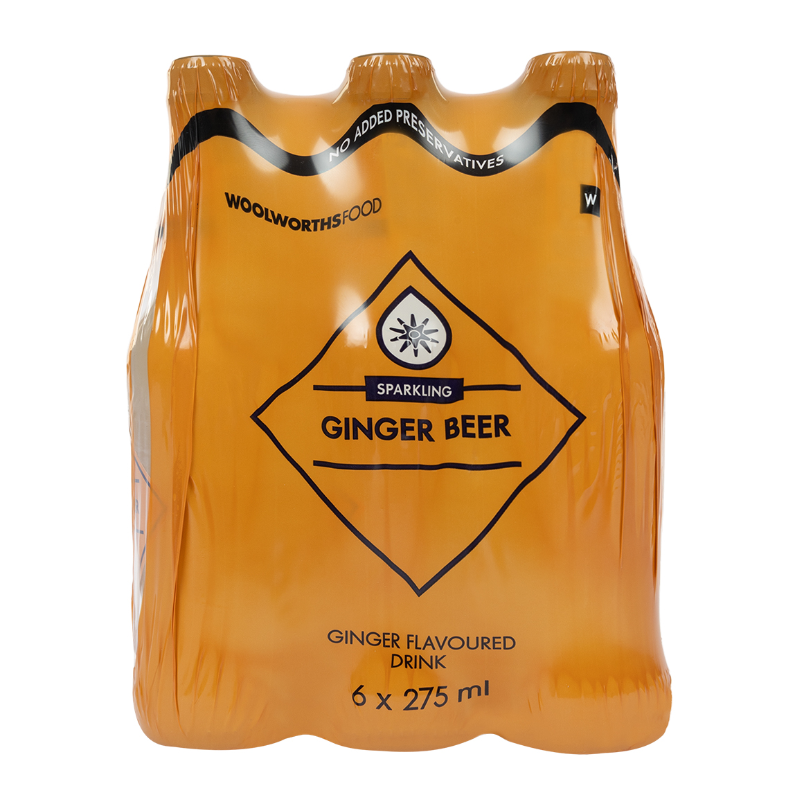 Sparkling Ginger Beer Flavoured Drink 6 x 275 ml | Woolworths.co.za