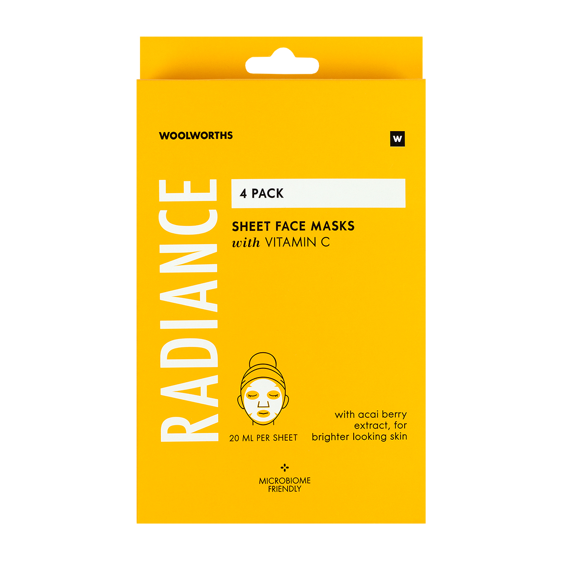 Radiance Sheet Face Masks 4 pk | Woolworths.co.za