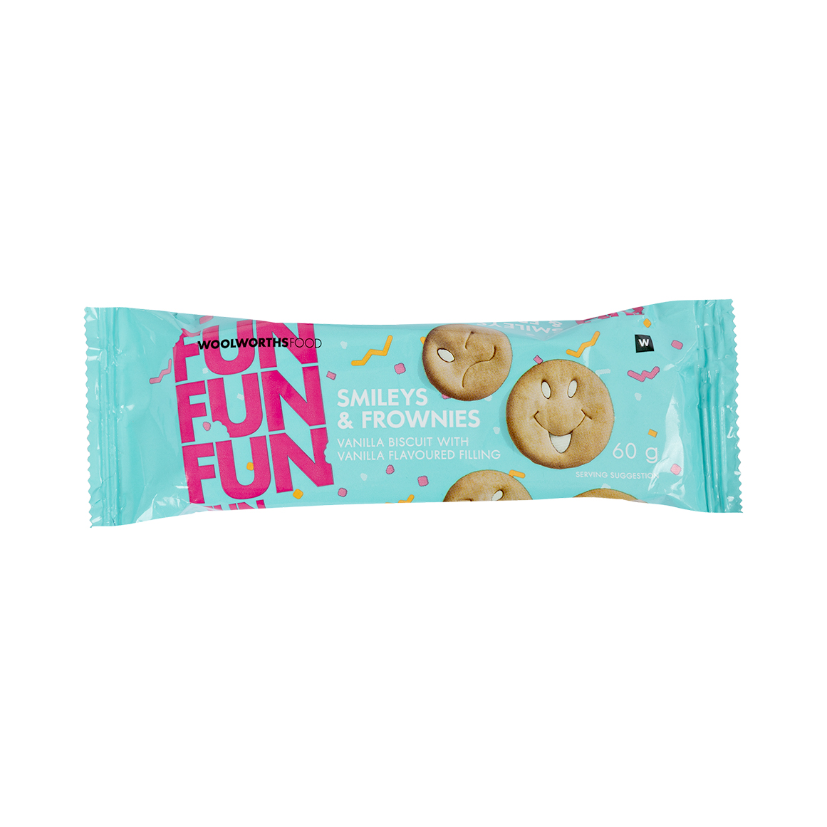 Vanilla Smileys and Frownies Biscuits 60 g | Woolworths.co.za