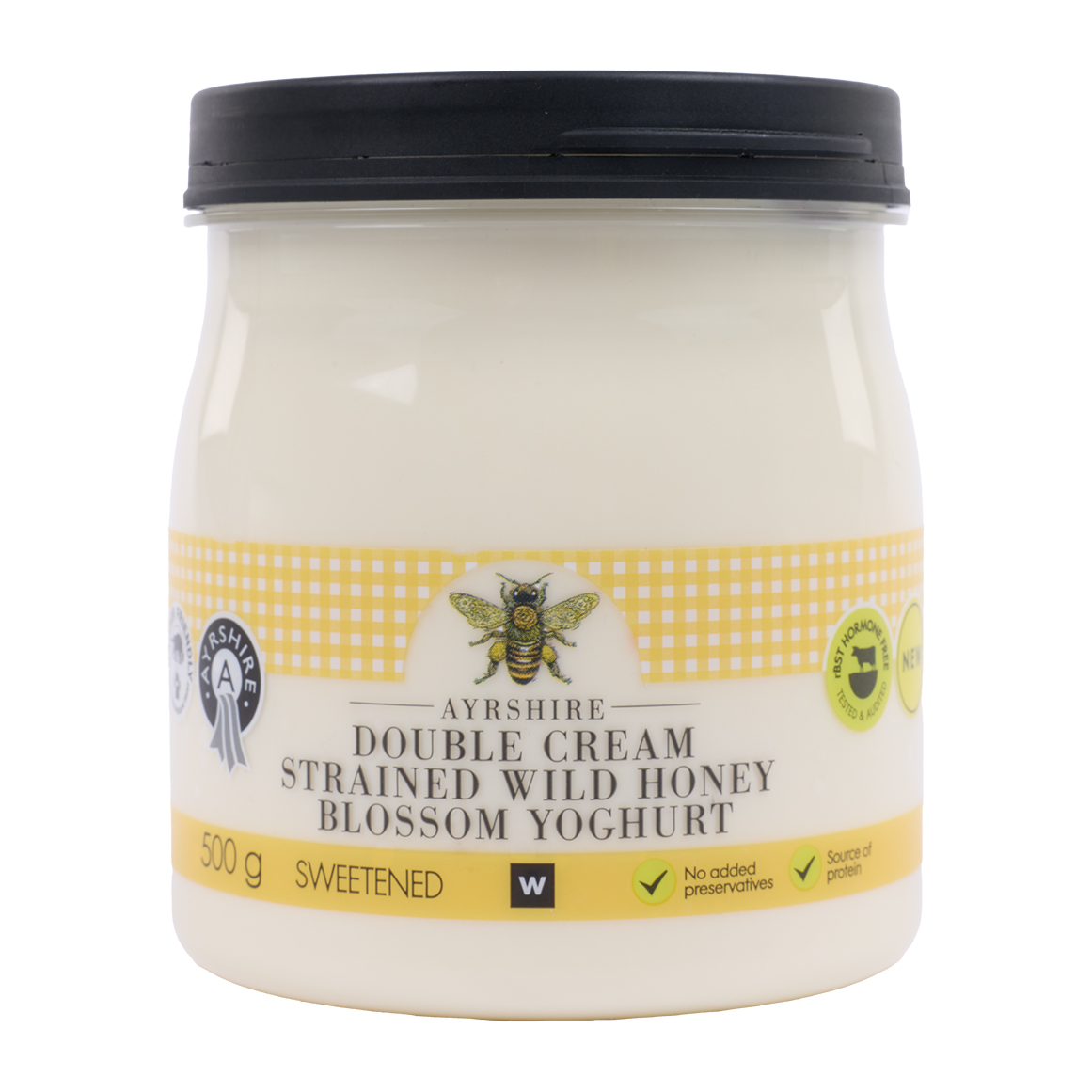 Ayrshire Double Cream Strained Wild Honey Blossom Yoghurt 500 g
