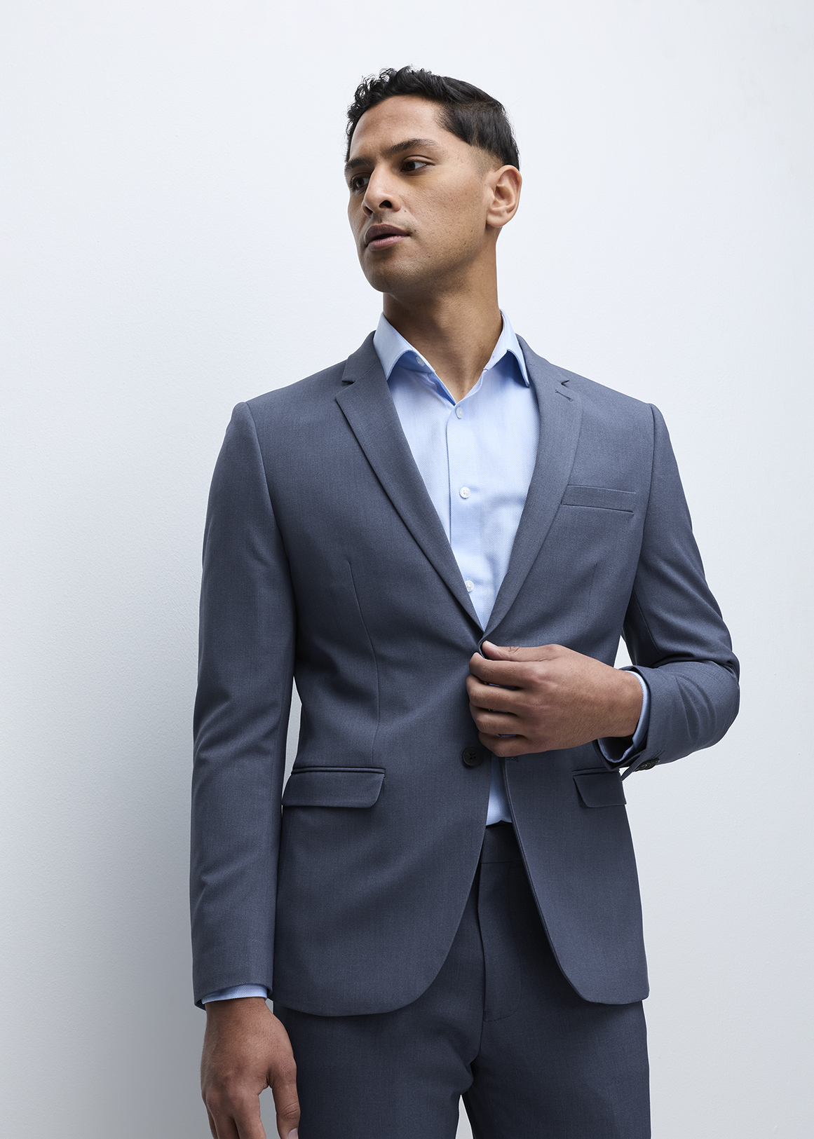 Blue Skinny Bi-stretch Suit Jacket | Woolworths.co.za