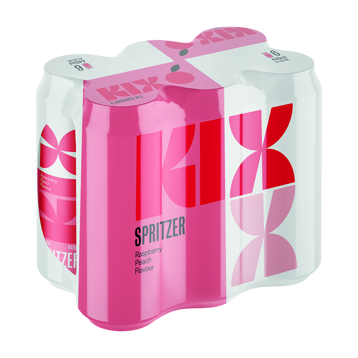 KIX Raspberry Peach Spritzer 6 x 440 ml Cans | Woolworths.co.za