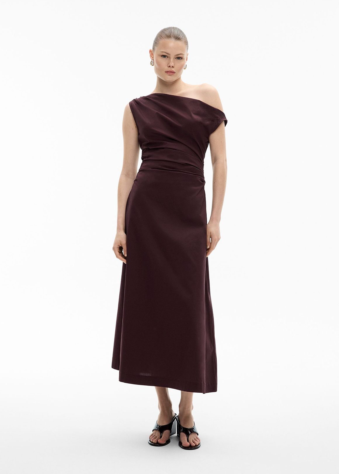 Asymmetric Shoulder Dress | Woolworths.co.za