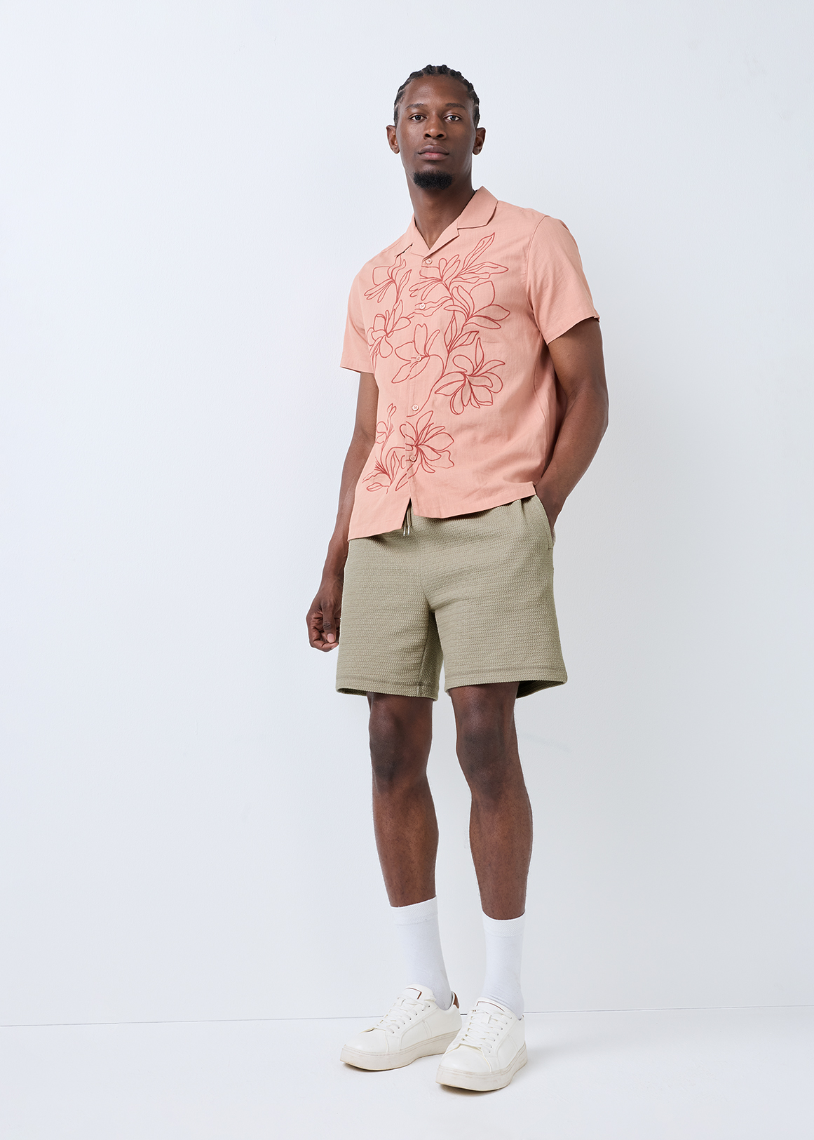 Textured Relaxed Fit Shorts | Woolworths.co.za