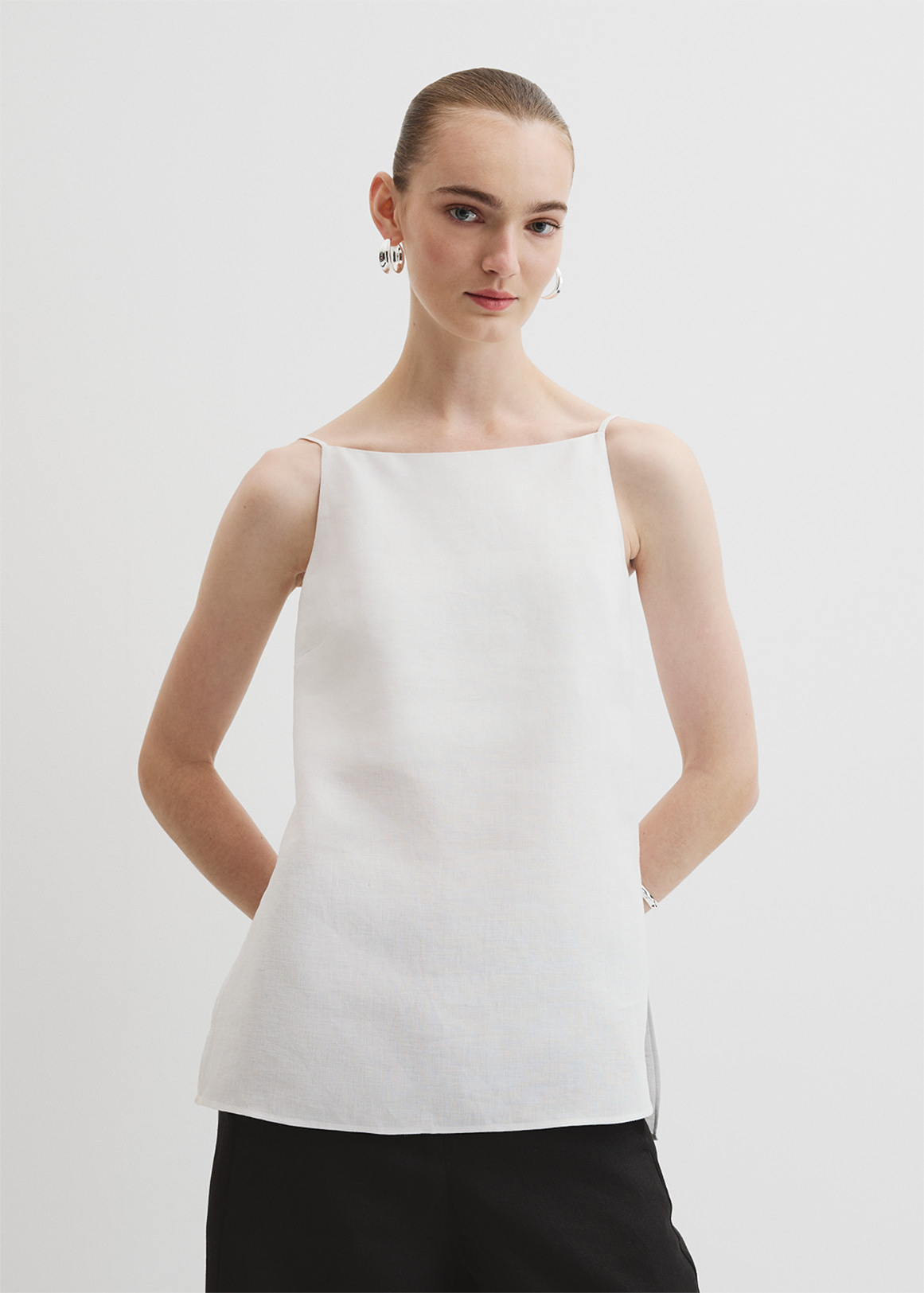 Organically Grown Linen Longline Cami | Woolworths.co.za
