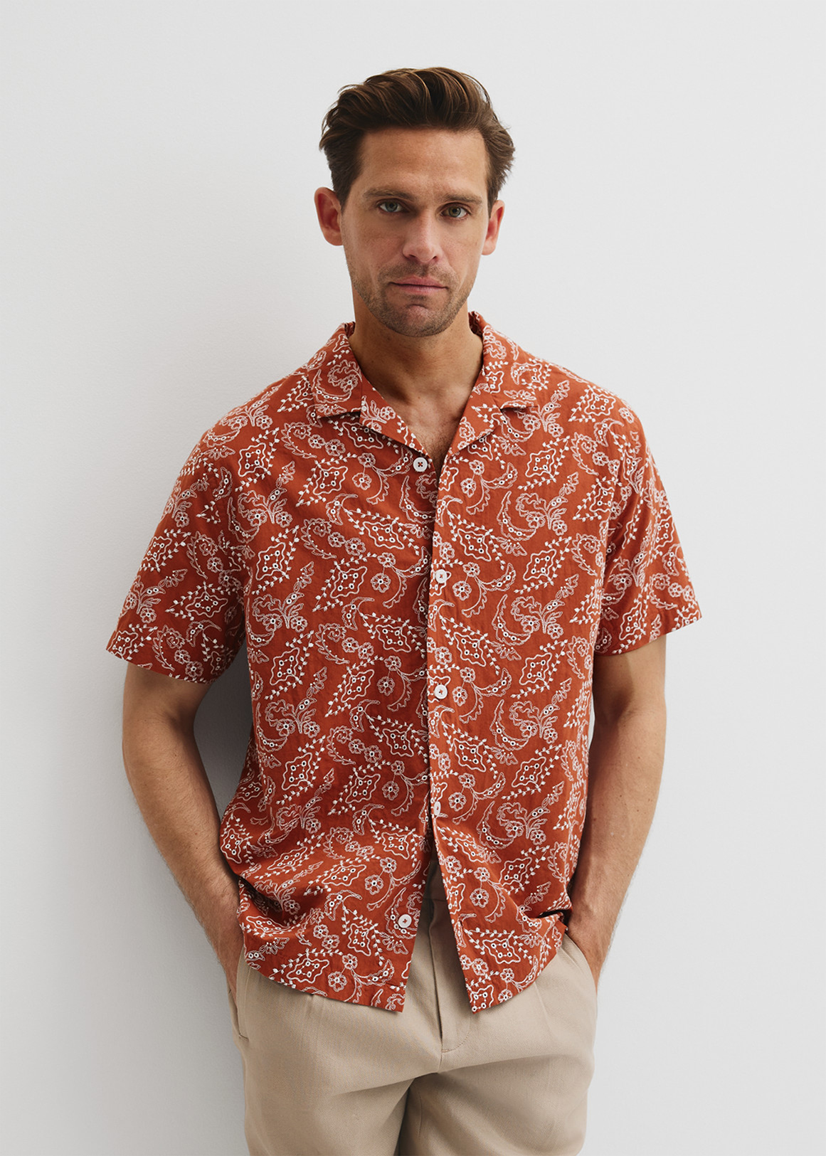 Cuban Embroidered Short Sleeve Shirt | Woolworths.co.za