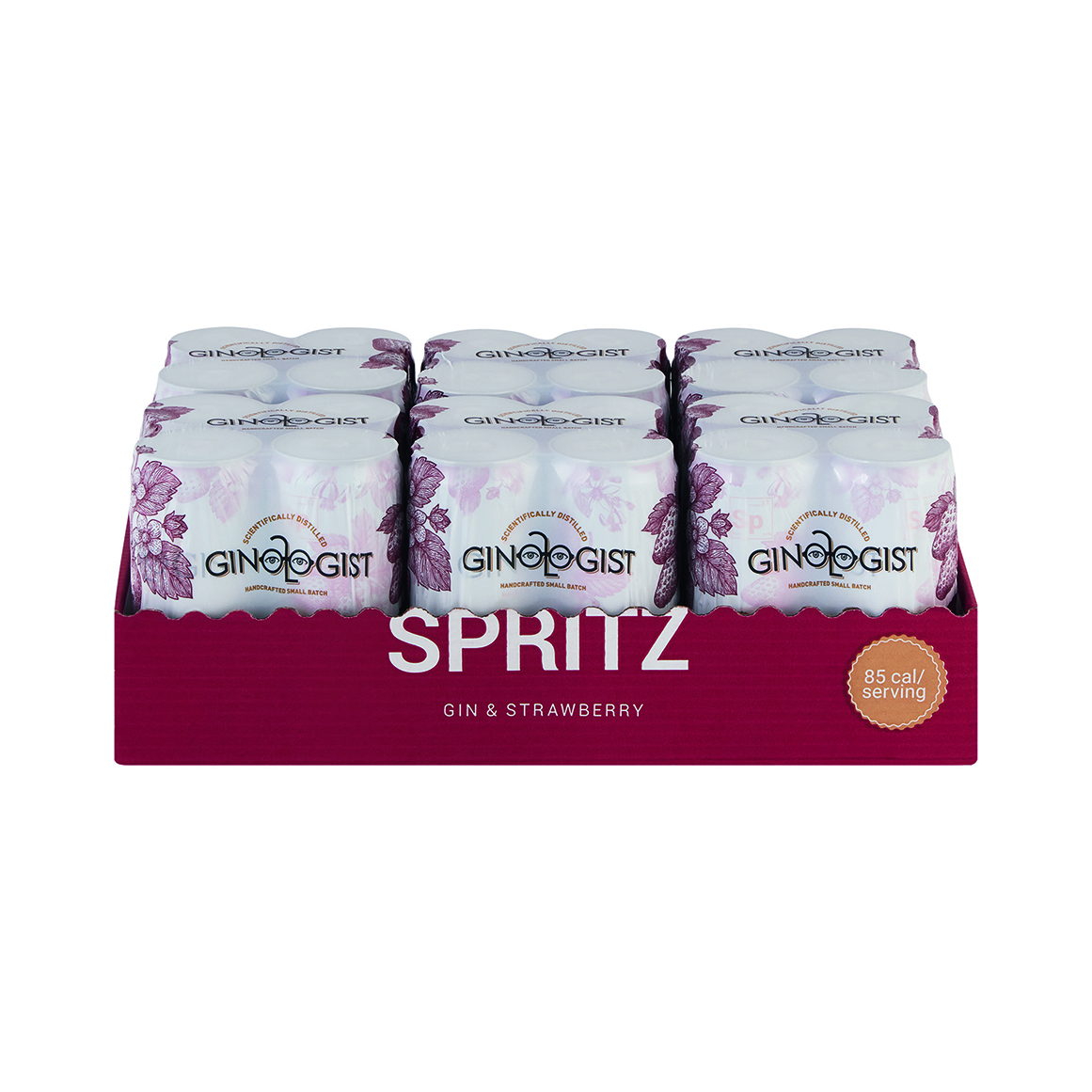 Ginologist Gin & Strawberry Flavoured Spirit Cooler 24 x 300 ml