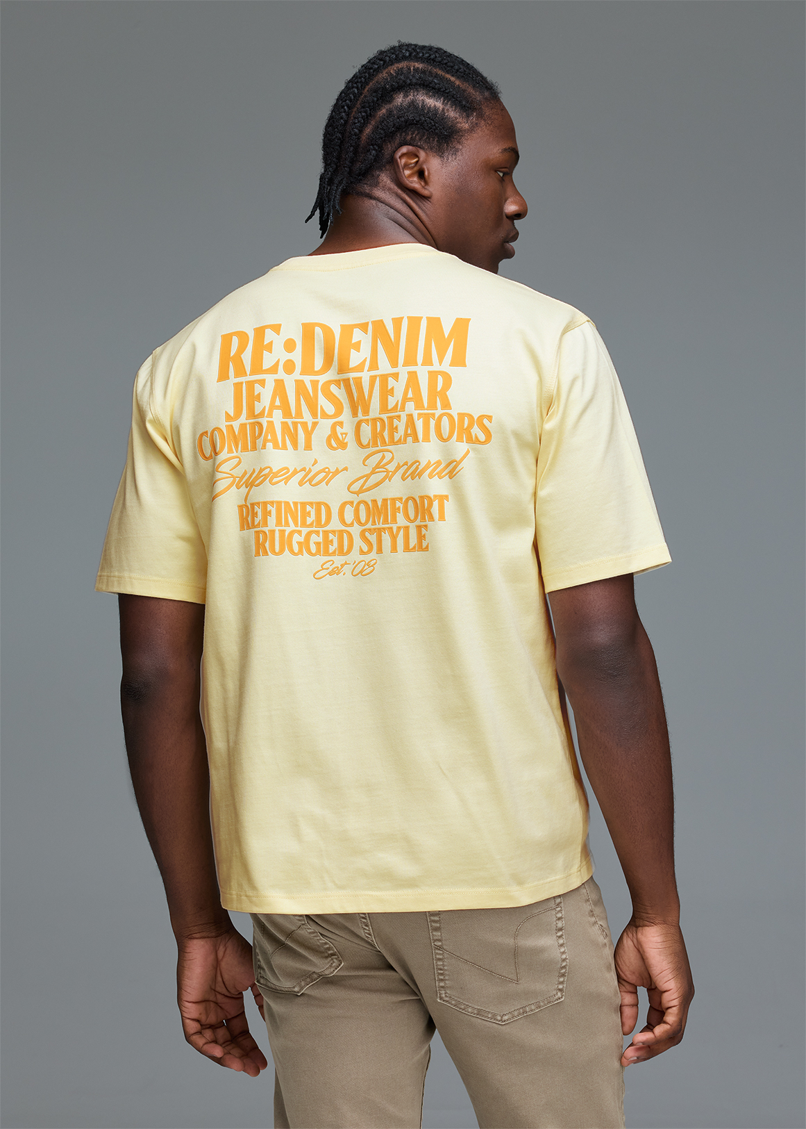 Cream Graphic Relaxed Fit Cotton T-shirt | Woolworths.co.za