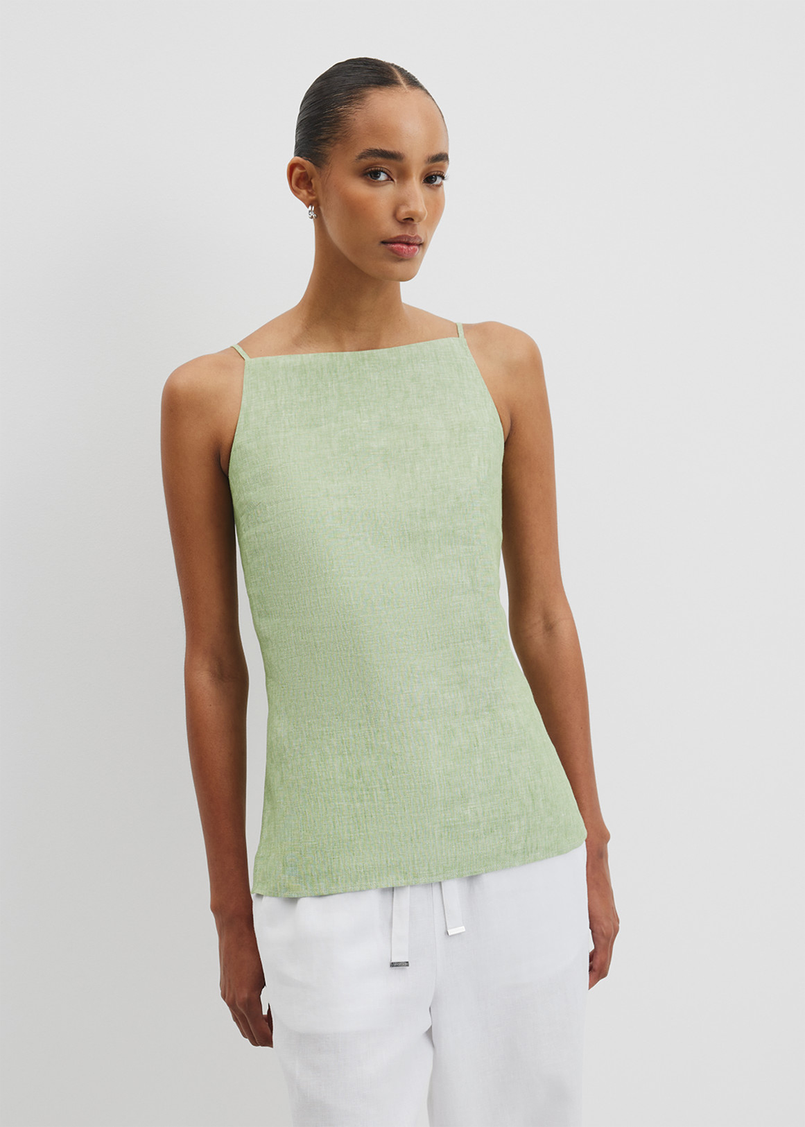 Organically Grown Linen Longline Cami | Woolworths.co.za