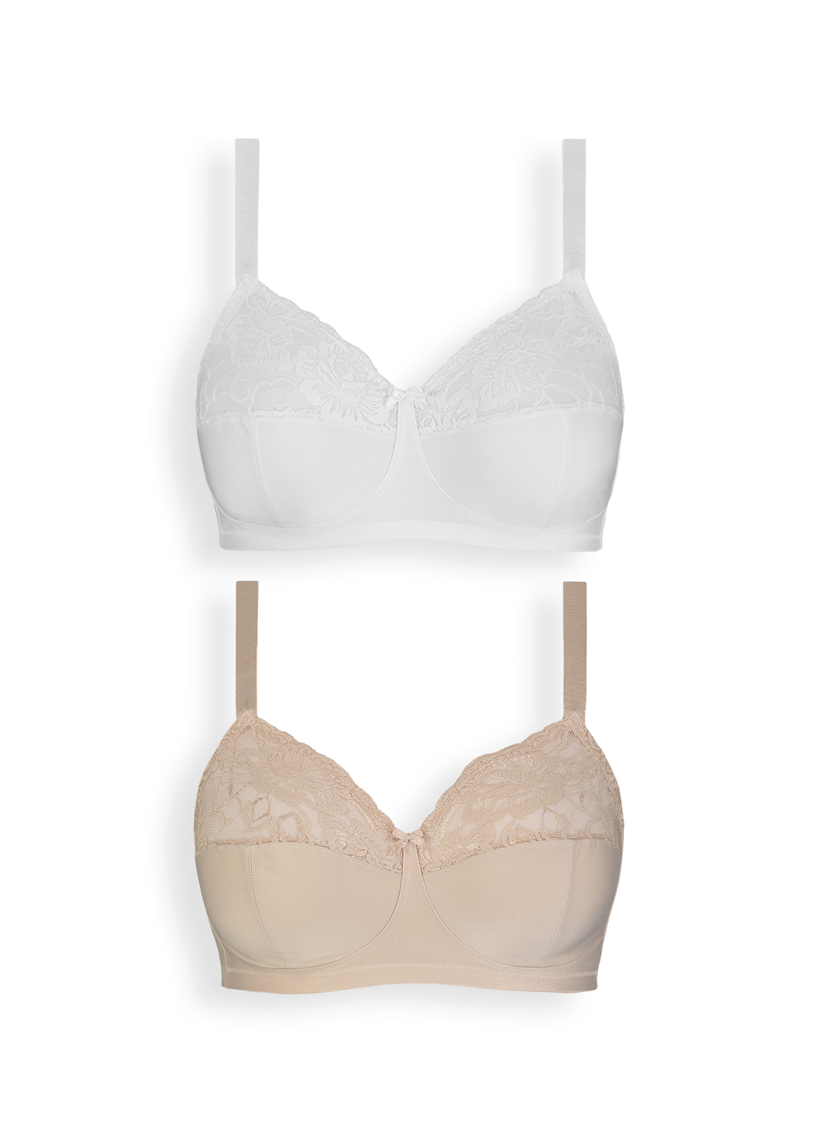 Lace Non Padded Non Wire Full Cup Bras 2 Pack | Woolworths.co.za