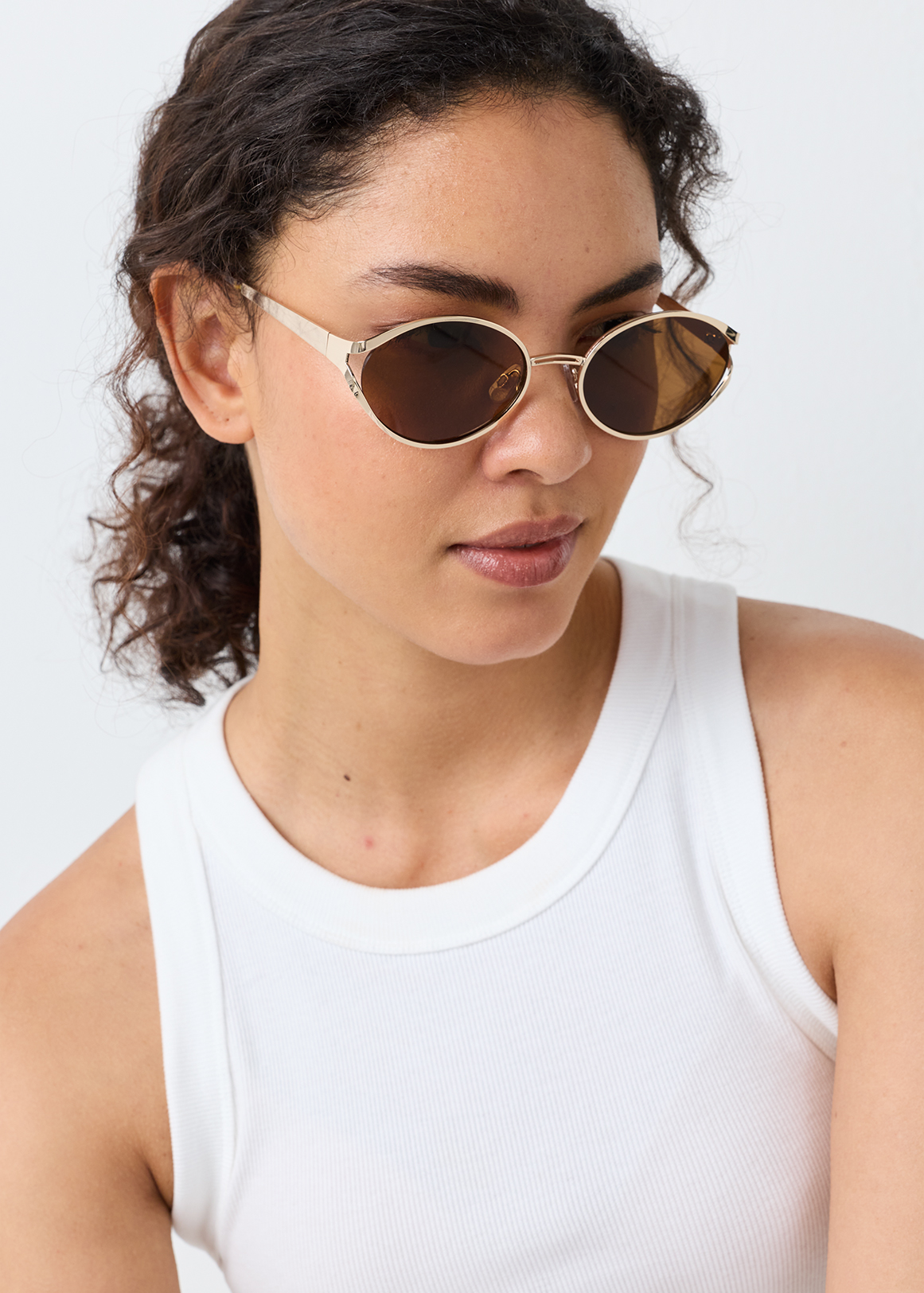 Metal Frame Oval Sunglasses | Woolworths.co.za