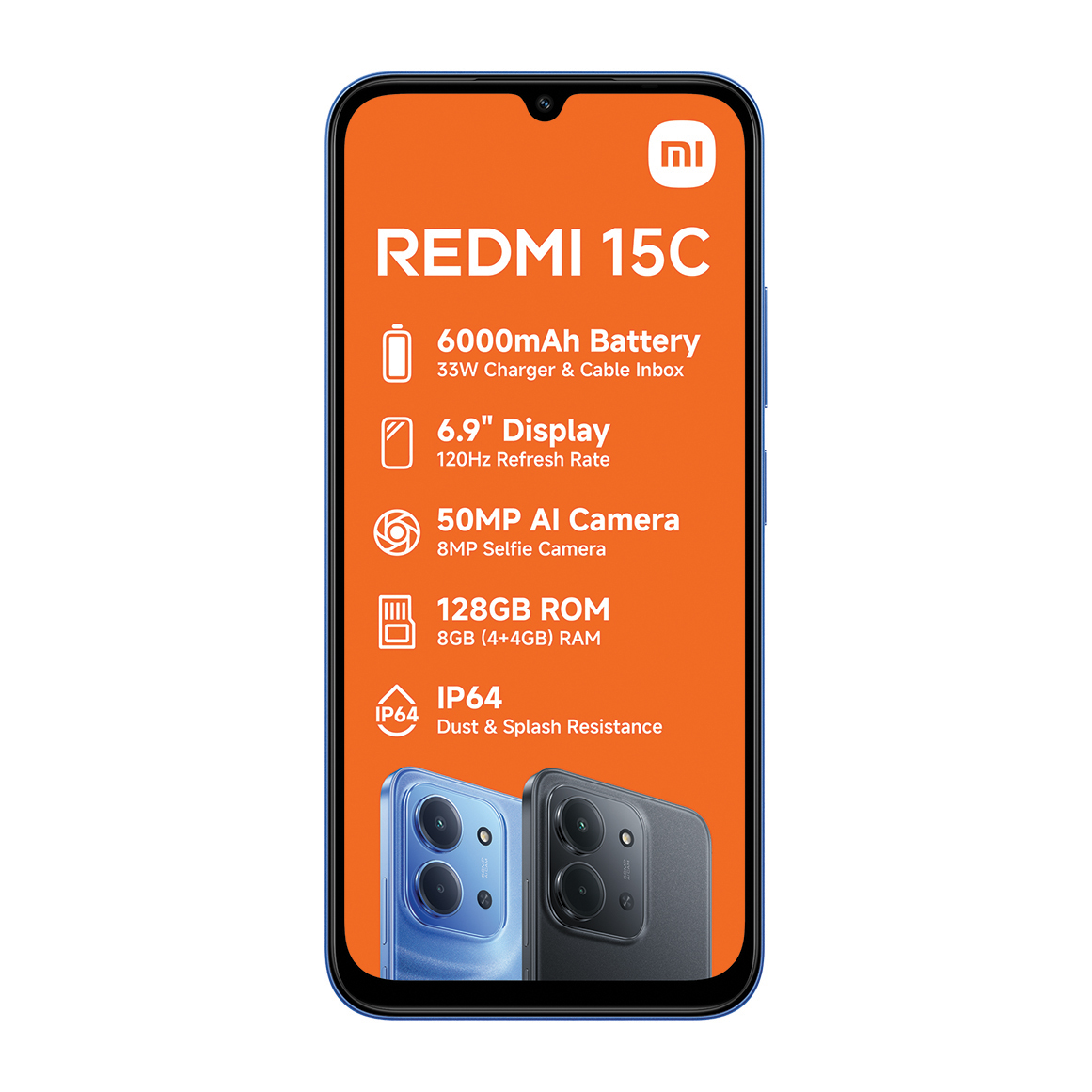 スマートフォン本体 Redmi 15C 128Gb Blue REDMI 15C - Xiaomi South Africa