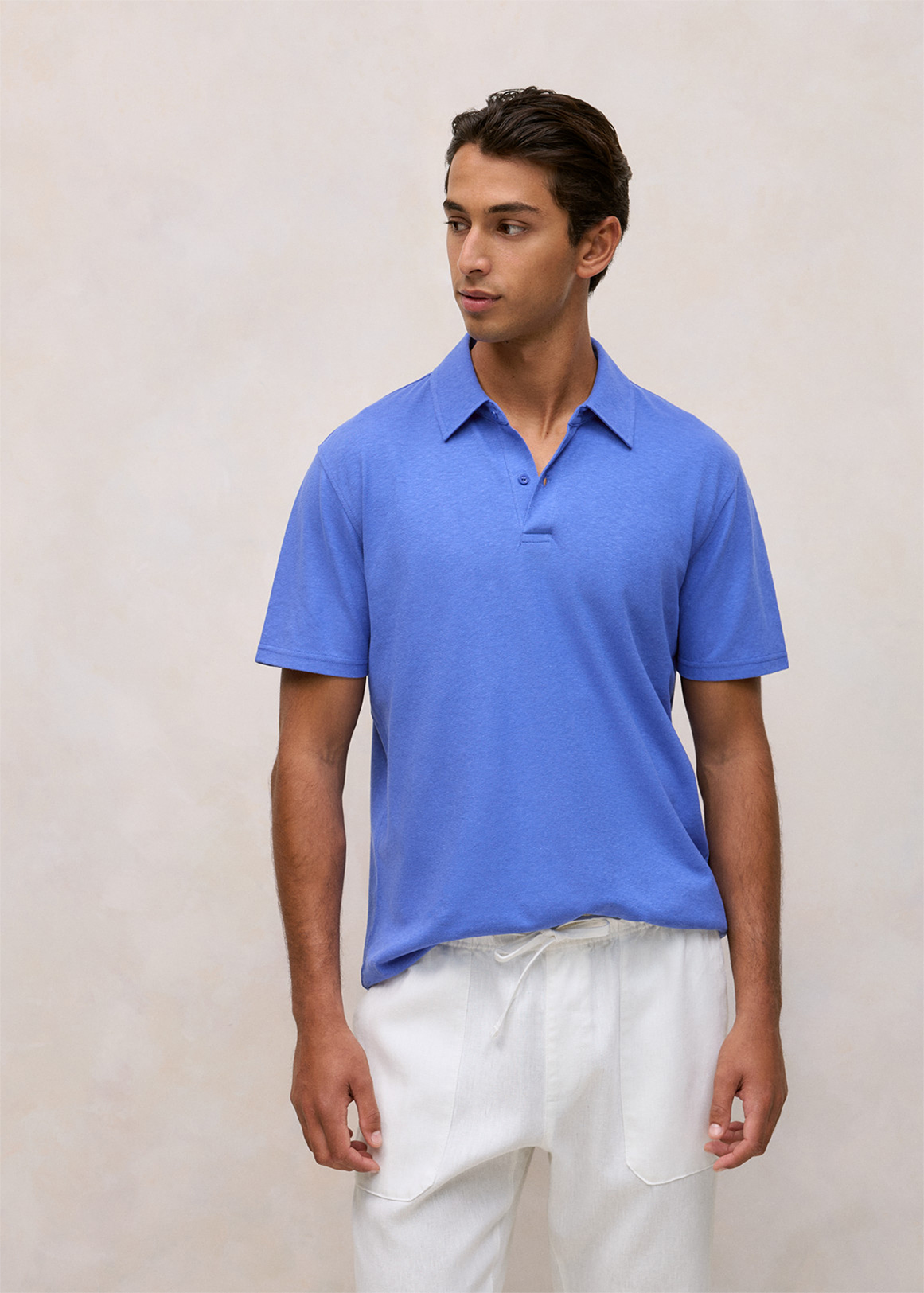 Linen Cotton Jersey Polo | Woolworths.co.za