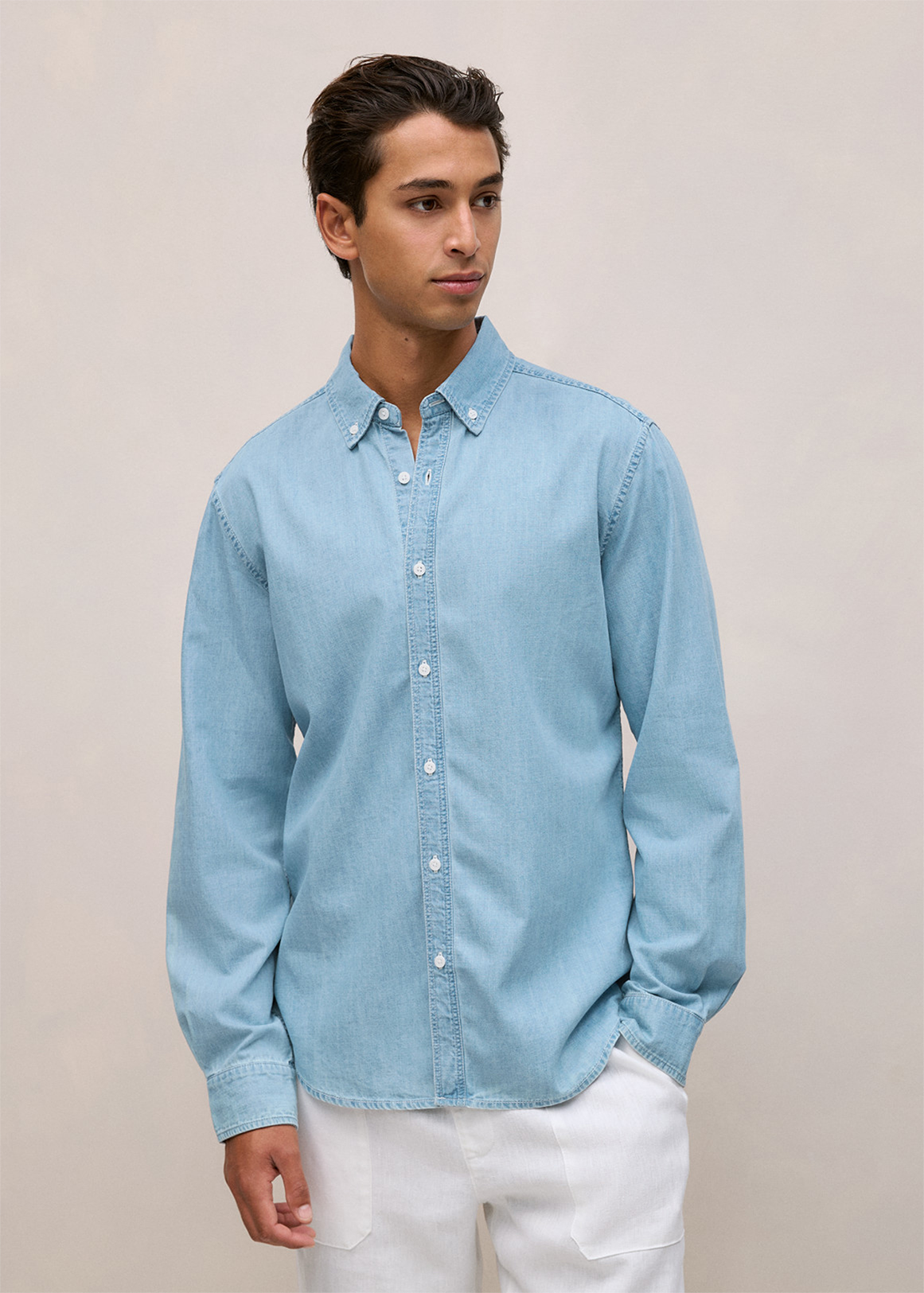 Light Chambray Denim Shirt | Woolworths.co.za