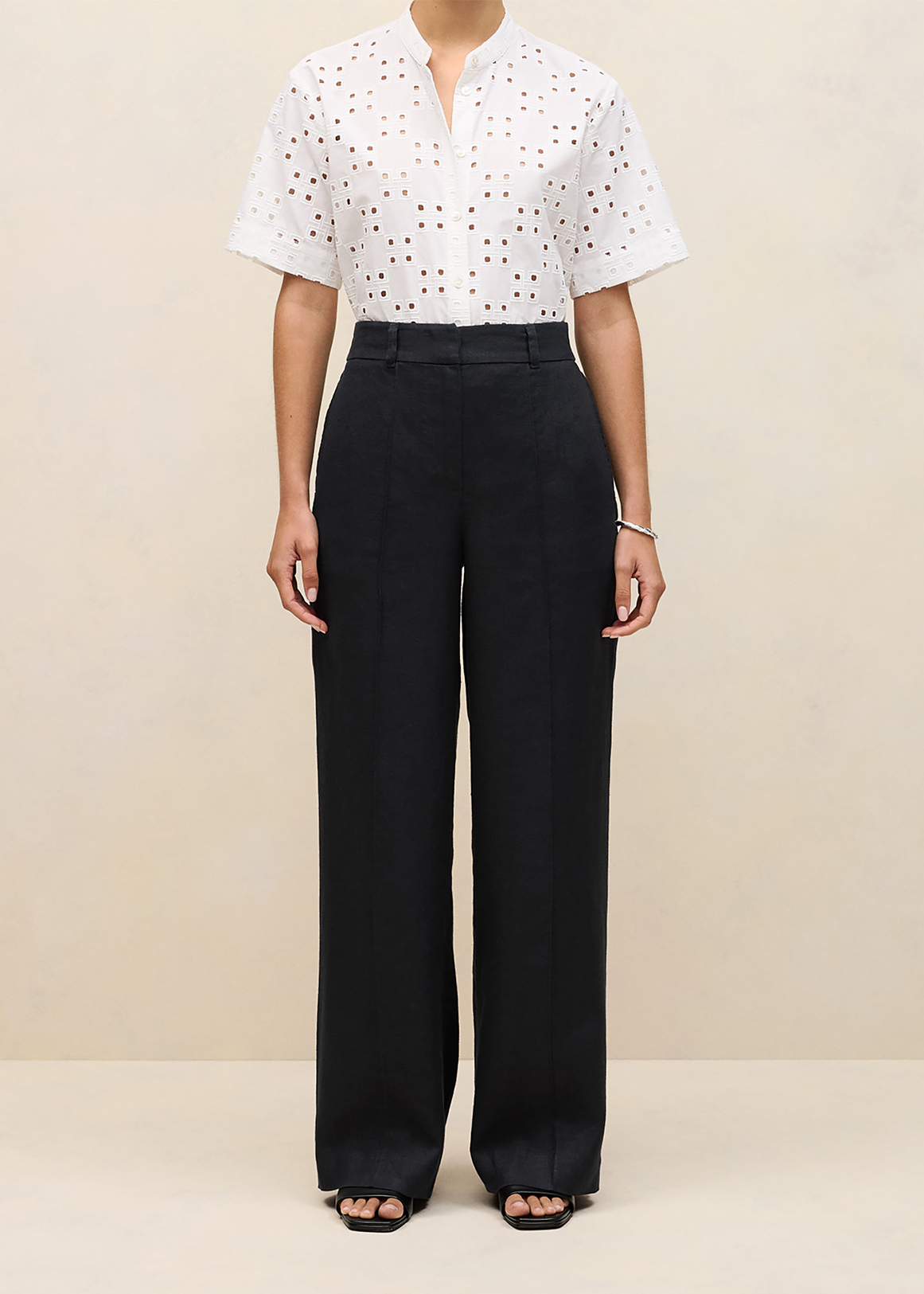 Linen Pintucked Pant | Woolworths.co.za