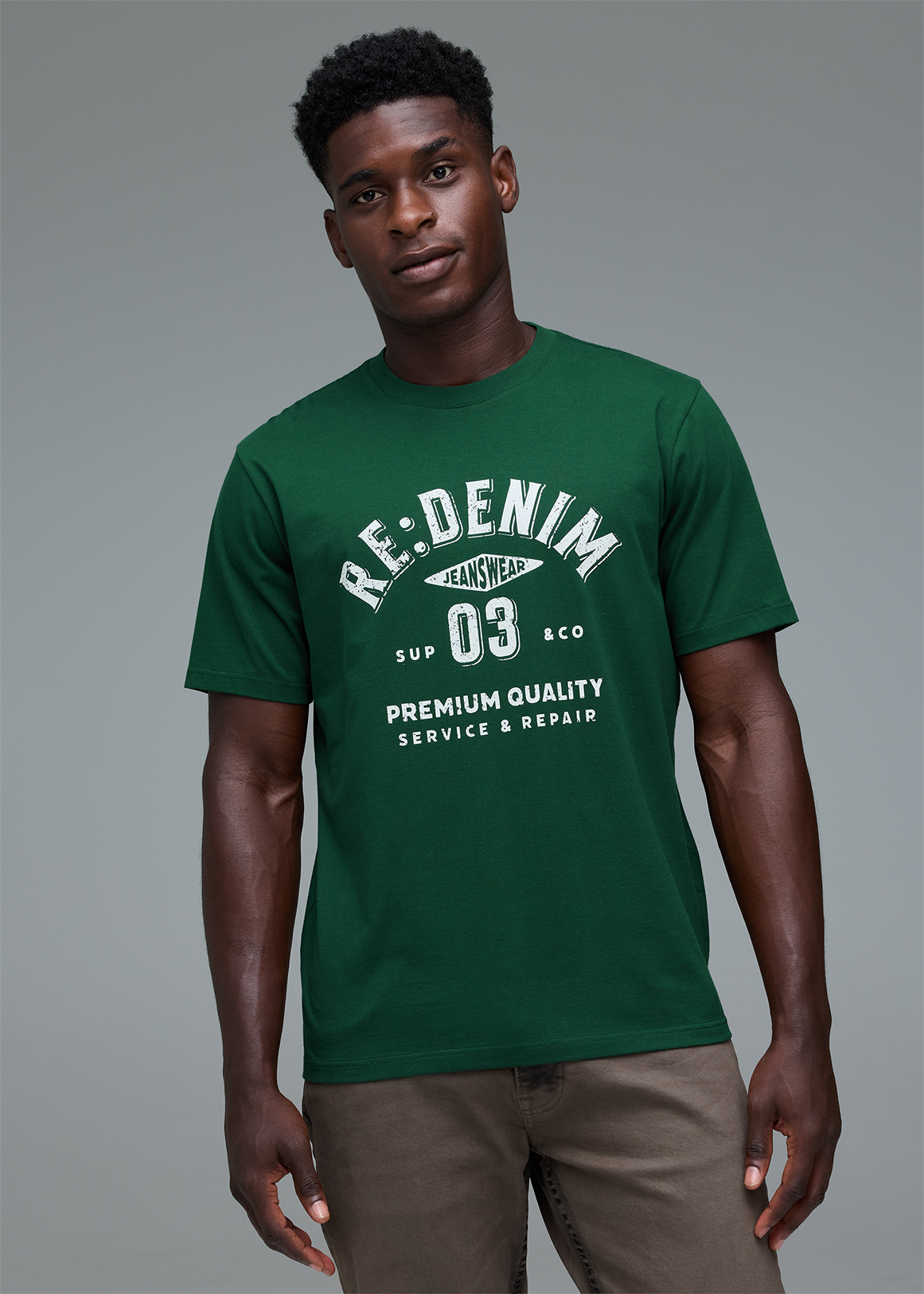 Green Graphic Cotton T-shirt | Woolworths.co.za