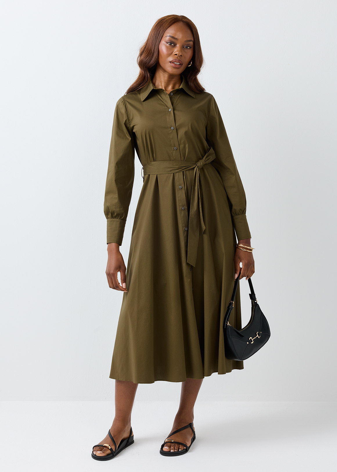 ワンピース Mistral Belted Shirt Dress ワンピース Mistral Belted Shirt Dress ZW COLLECTION BELTED SHIRT