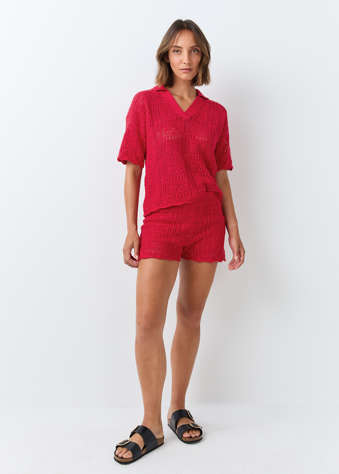 Open Knit Cotton Short | Woolworths.co.za