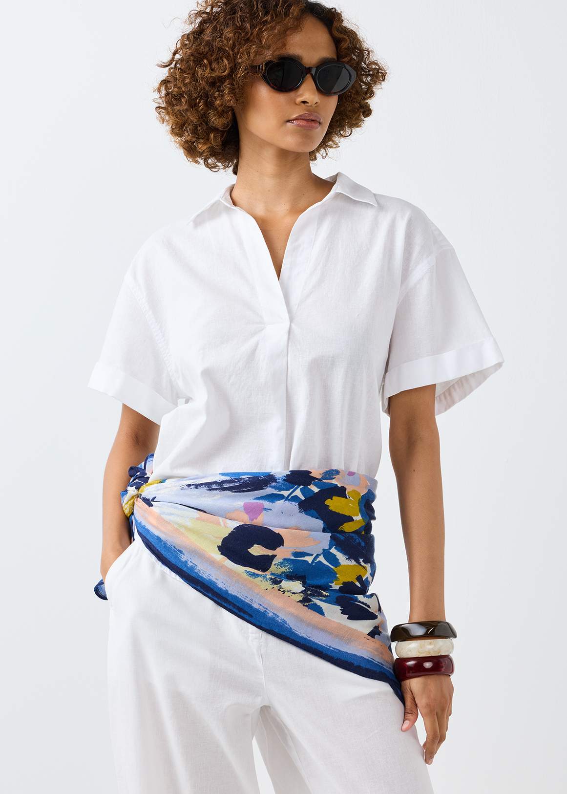Printed Lightweight Long Scarf | Woolworths.co.za