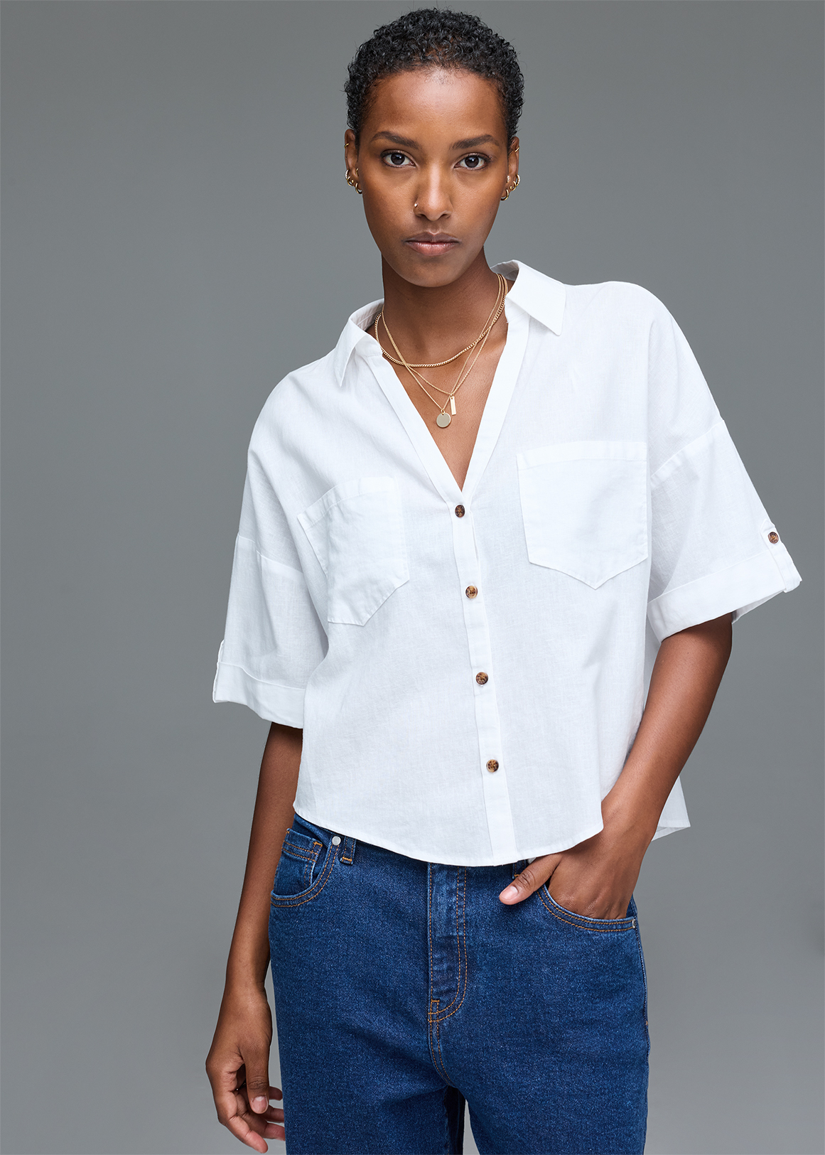 Linen Blend Shirt | Woolworths.co.za