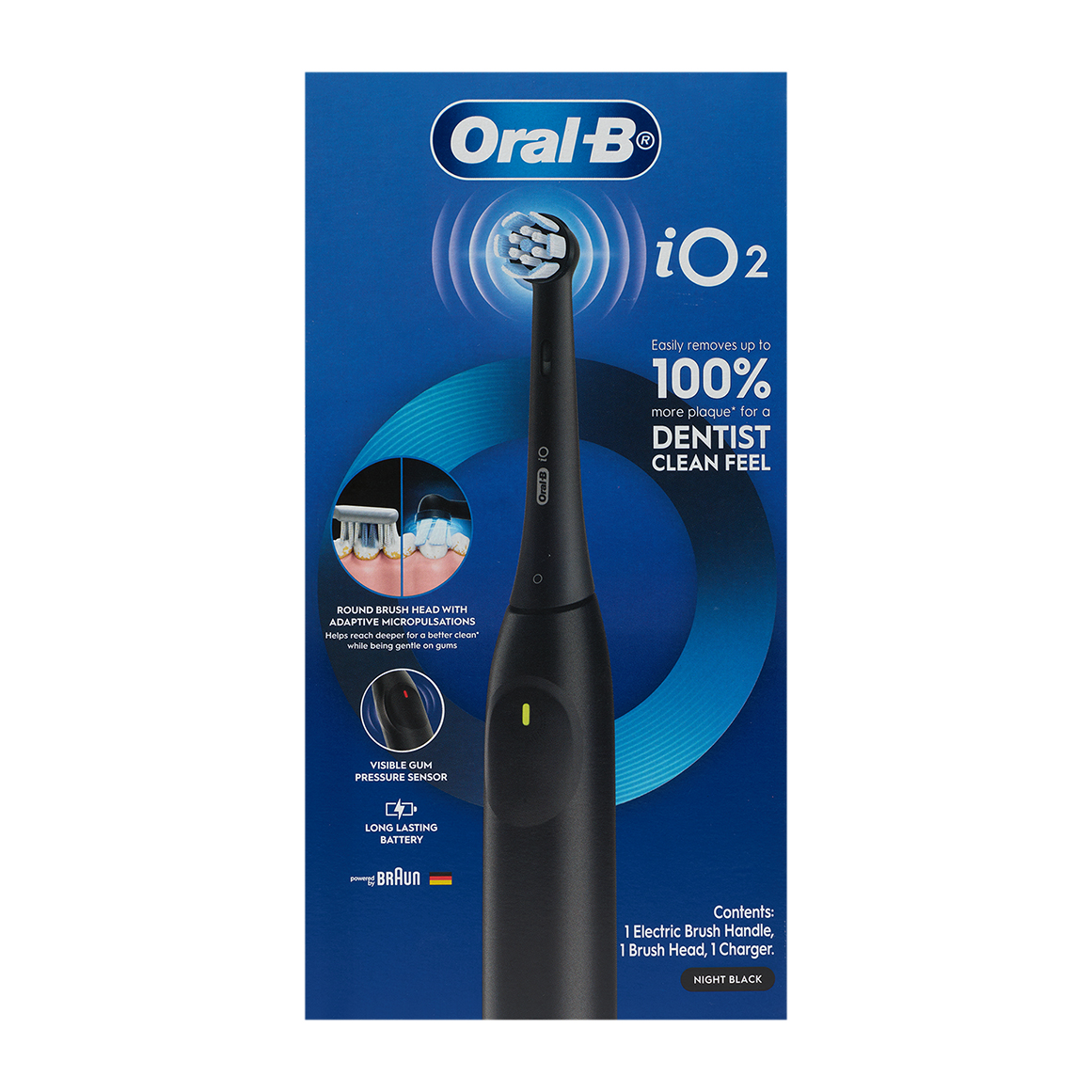 Oral‑B iO2 Electric Toothbrush in Black | Woolworths.co.za