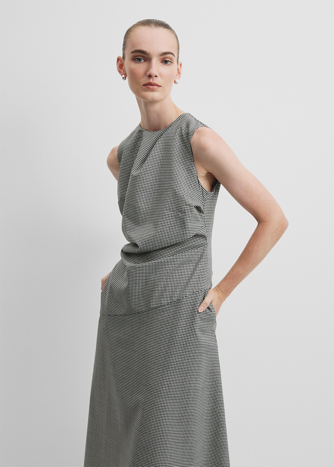 Gingham Midi Dress | Woolworths.co.za