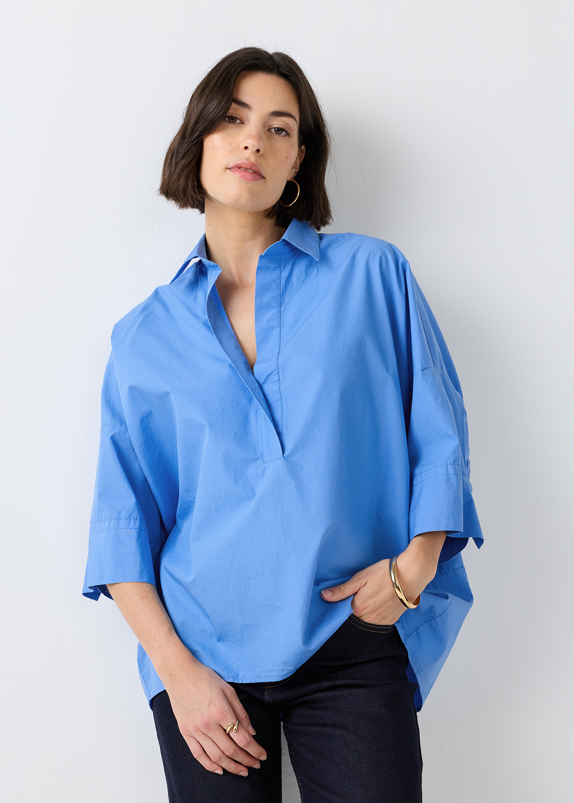 Oversized Poplin Shirt | Woolworths.co.za