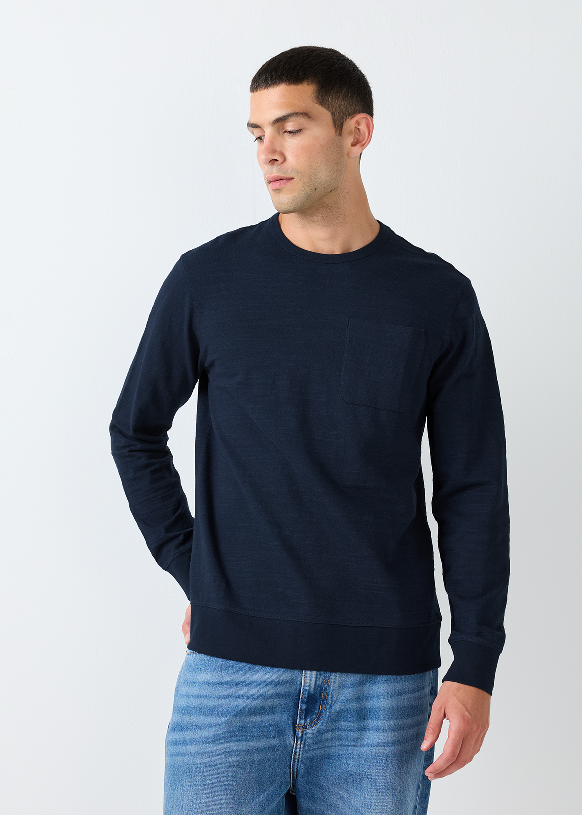 Pocketed Slub Cotton T-shirt | Woolworths.co.za