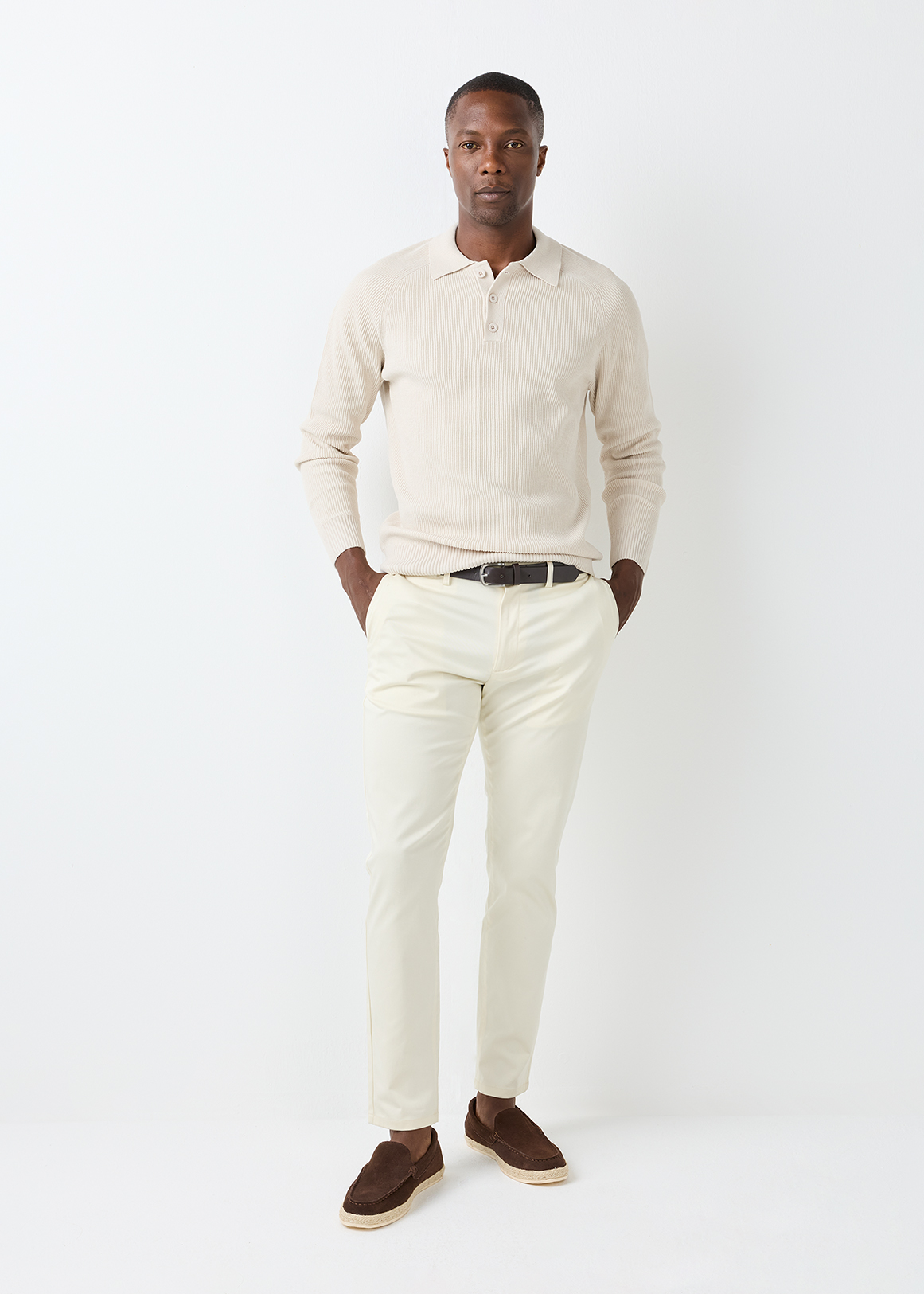 Flat Front Slim Fit Sateen Trousers | Woolworths.co.za