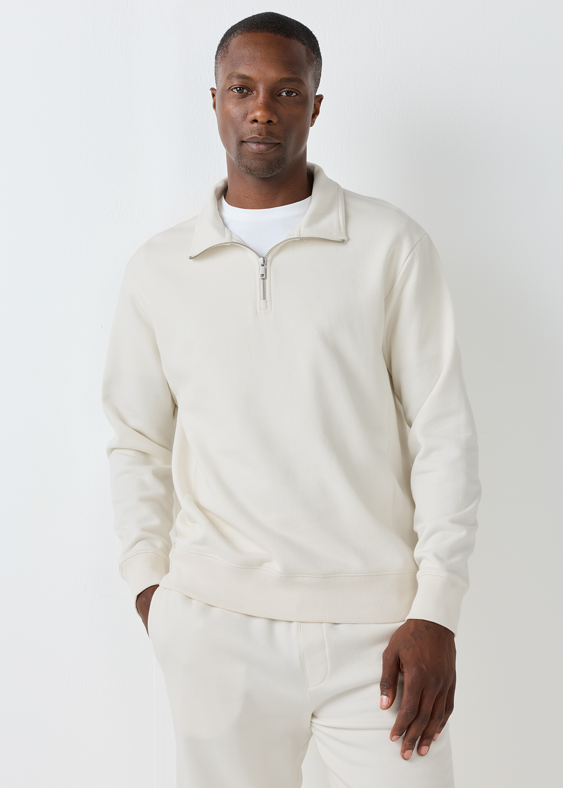 Quarter Zip Fleece Sweatshirt | Woolworths.co.za