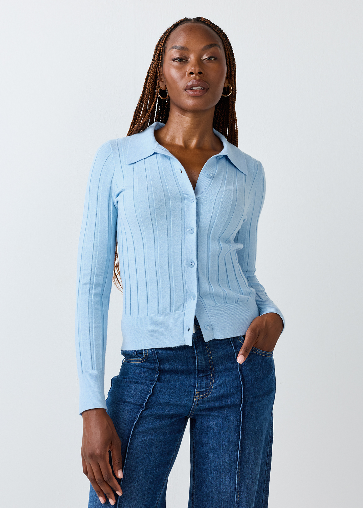 Ribbed Knit Cardigan | Woolworths.co.za