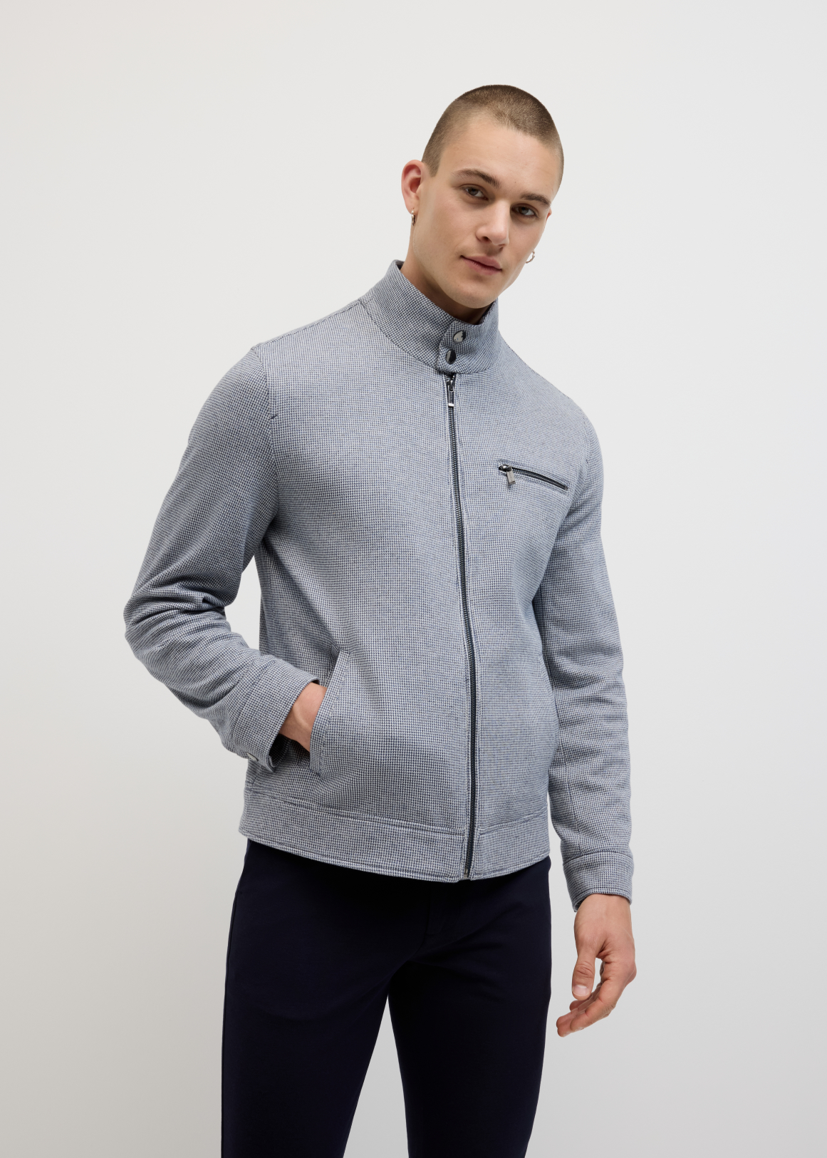 Jones Performance Houndstooth Bomber | Woolworths.co.za