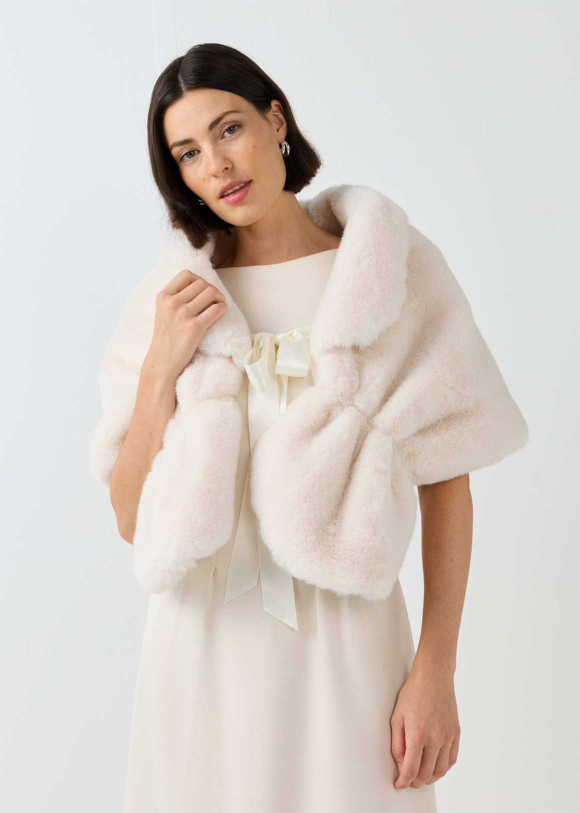 Tie-up Faux Fur Stole | Woolworths.co.za