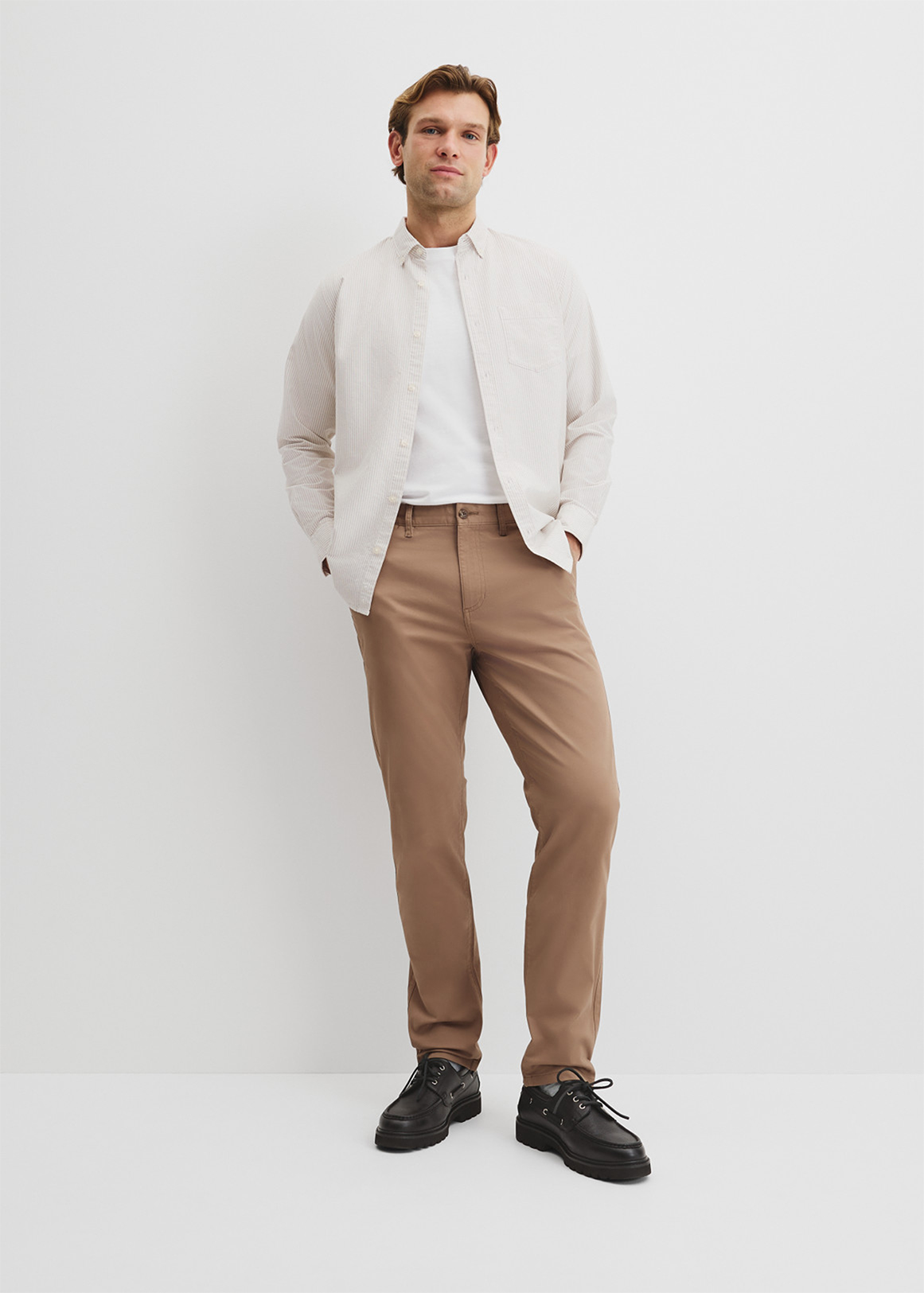 Australian Cotton Tapered Fit Stretch Chino | Woolworths.co.za