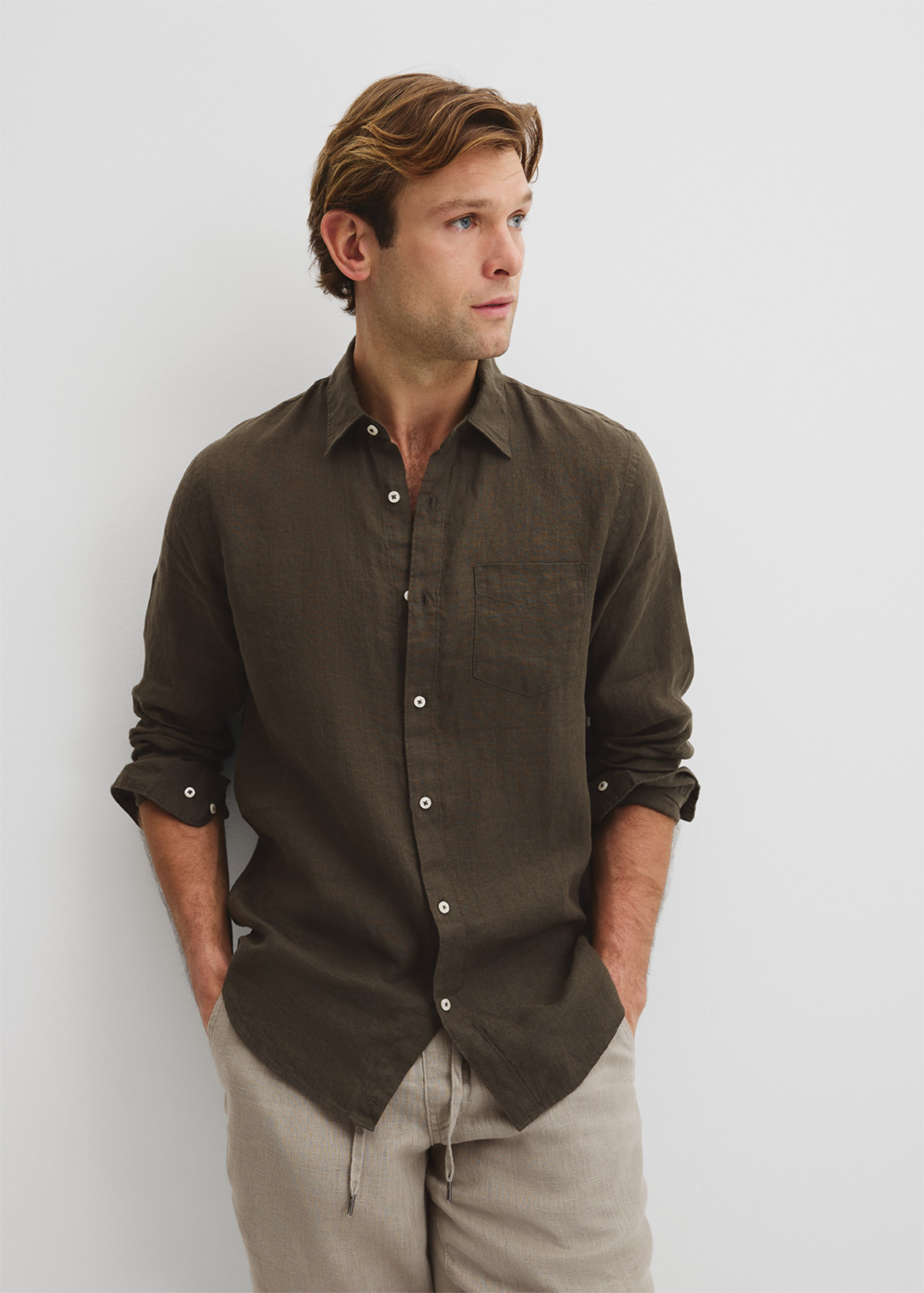 Organically Grown Linen Regular Fit Shirt | Woolworths.co.za